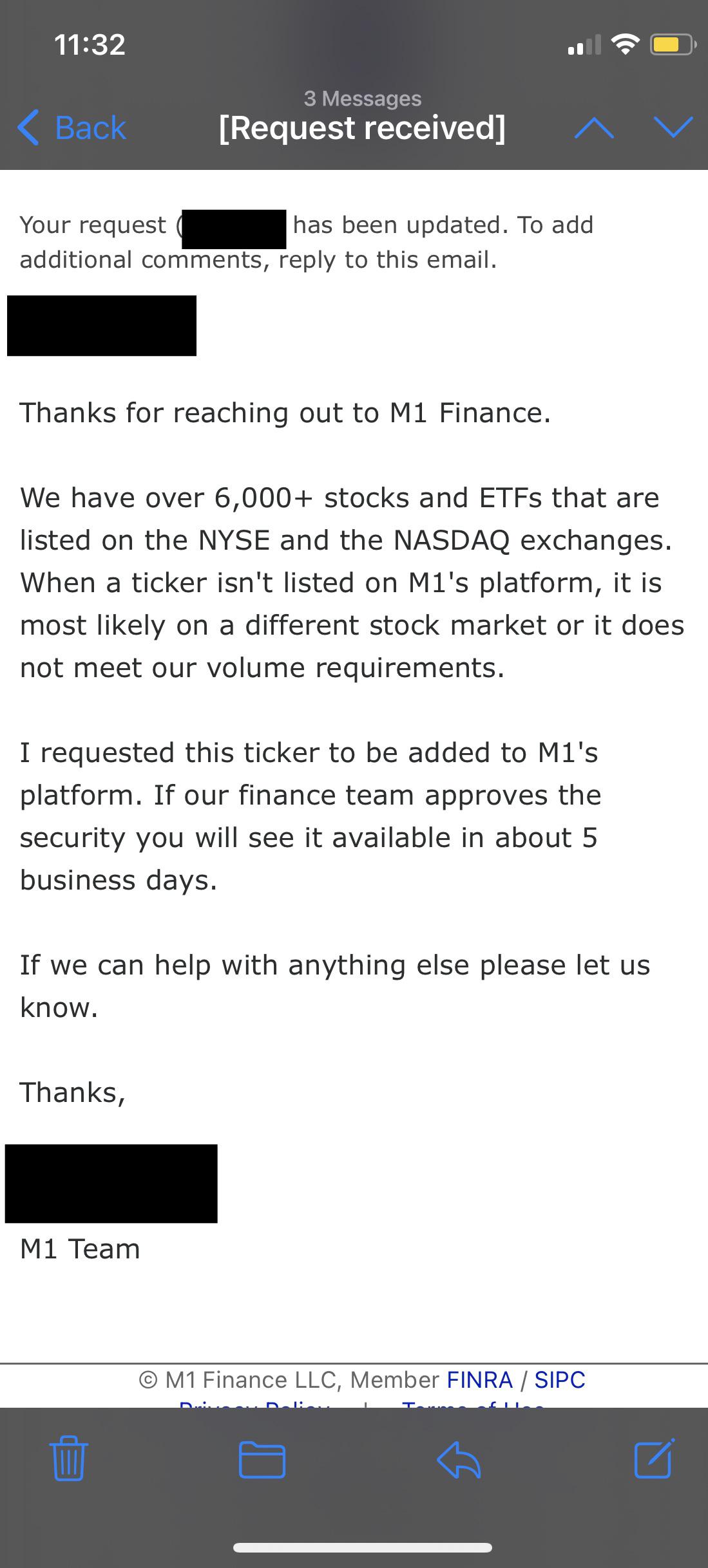 Cannabis ETFs as of January 2021 requested POTX r/M1Finance