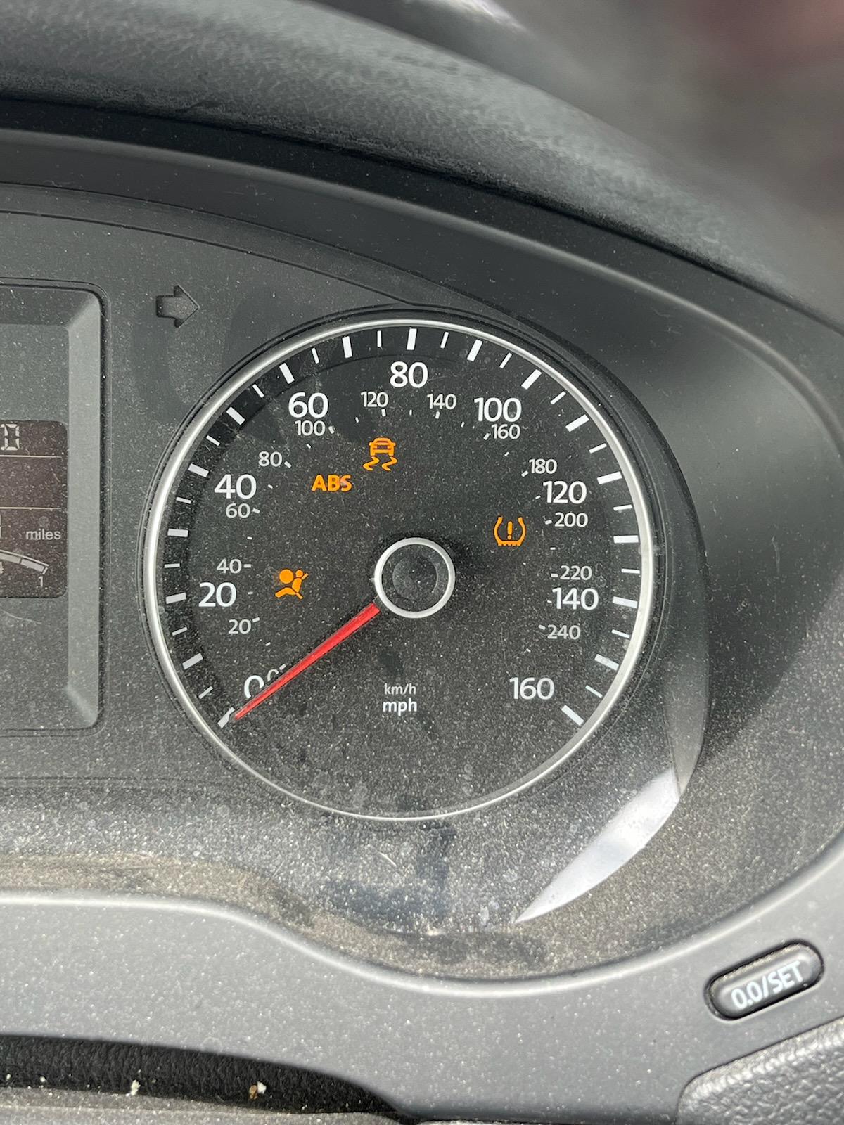 My wife's 2012 Jetta SE has started showing these lights while driving