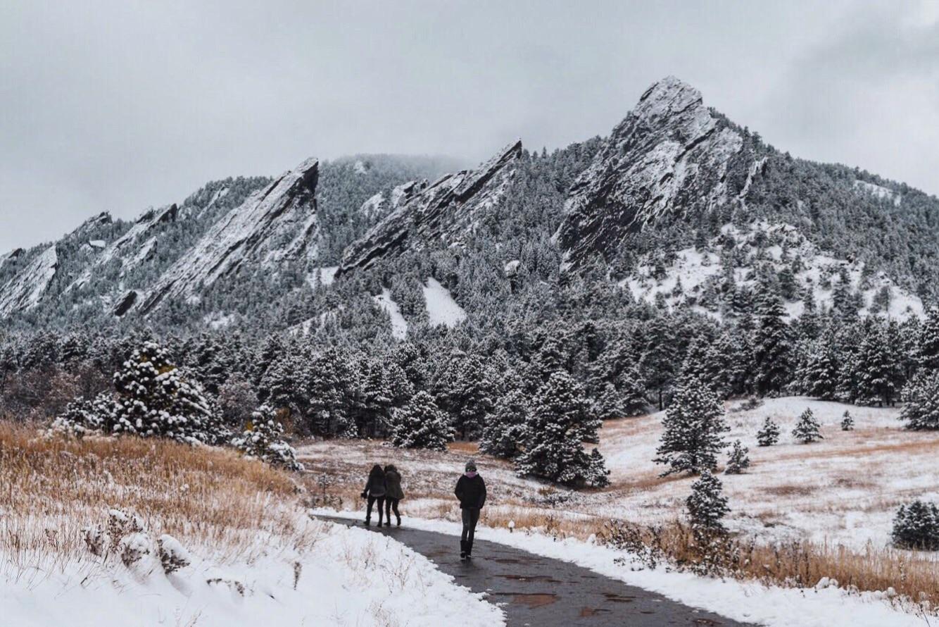 Boulder Colorado Winter The winter winds warm up on their descent and