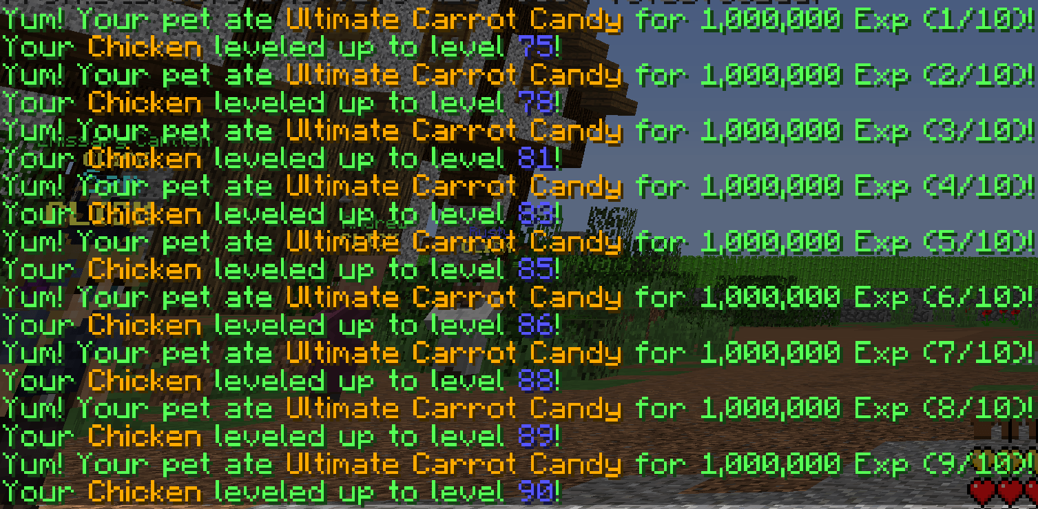 i only needed one ultimate carrot candy and also im ironman so couldn't