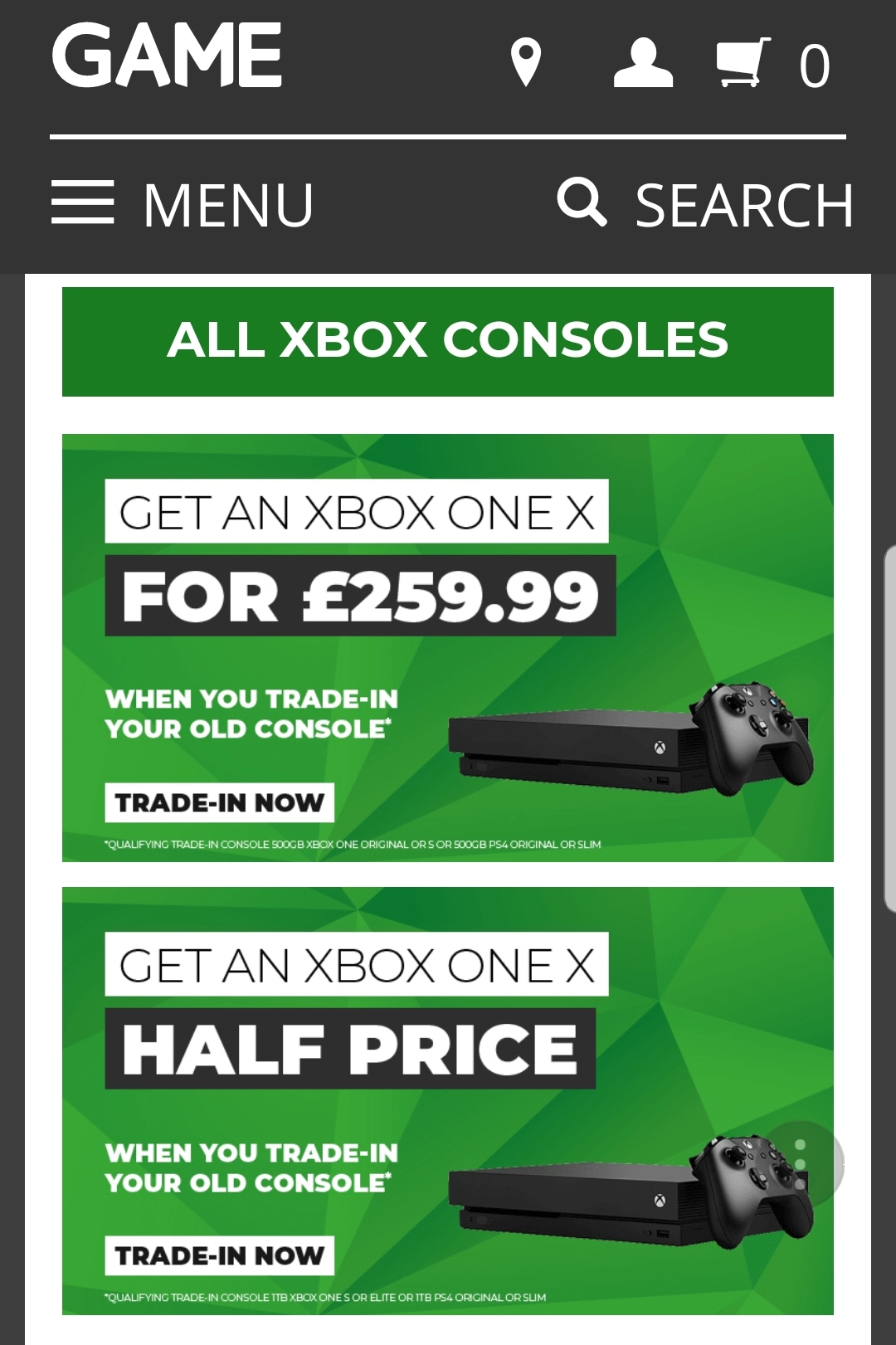 Current deal available at game.co.uk r/xboxone