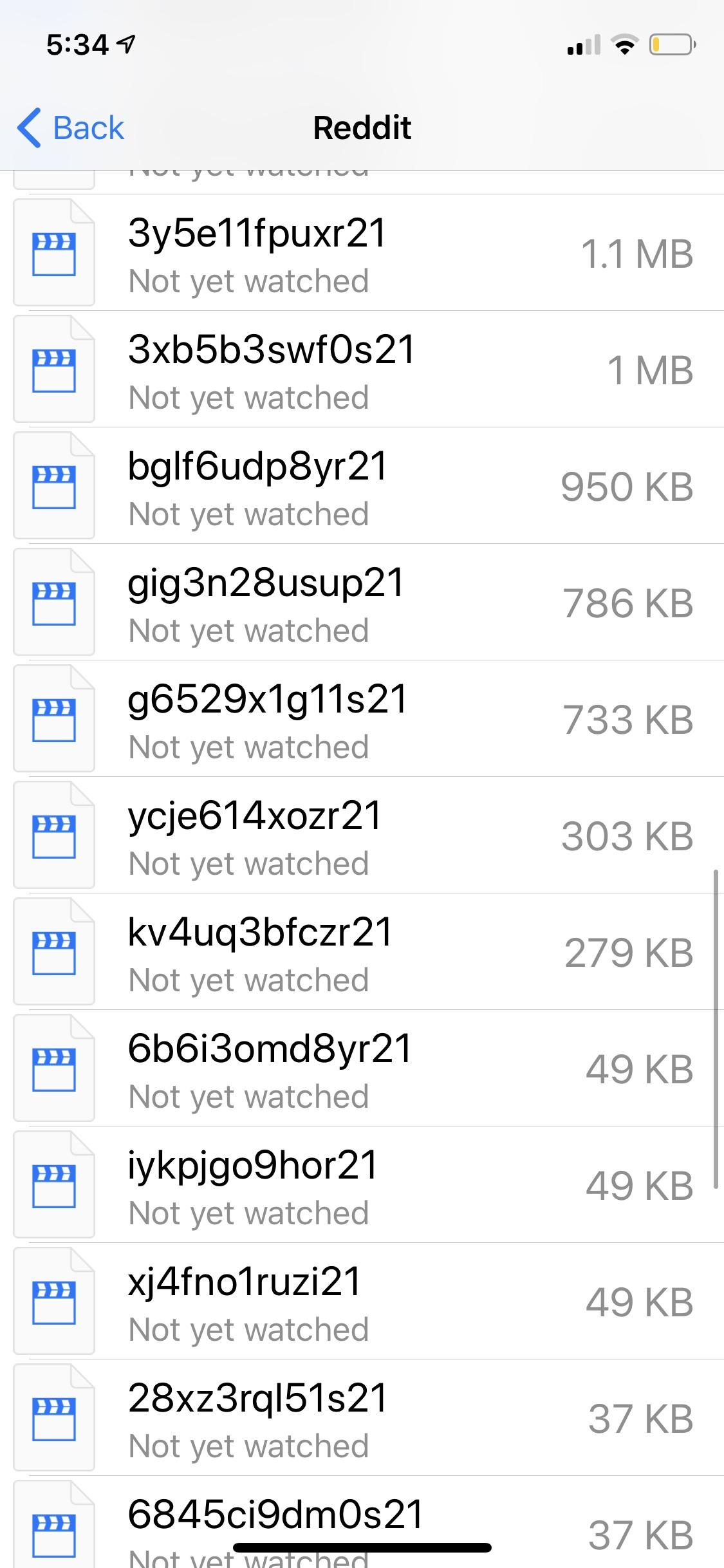 How do i delete these videos? I was browsing my storage and I found all