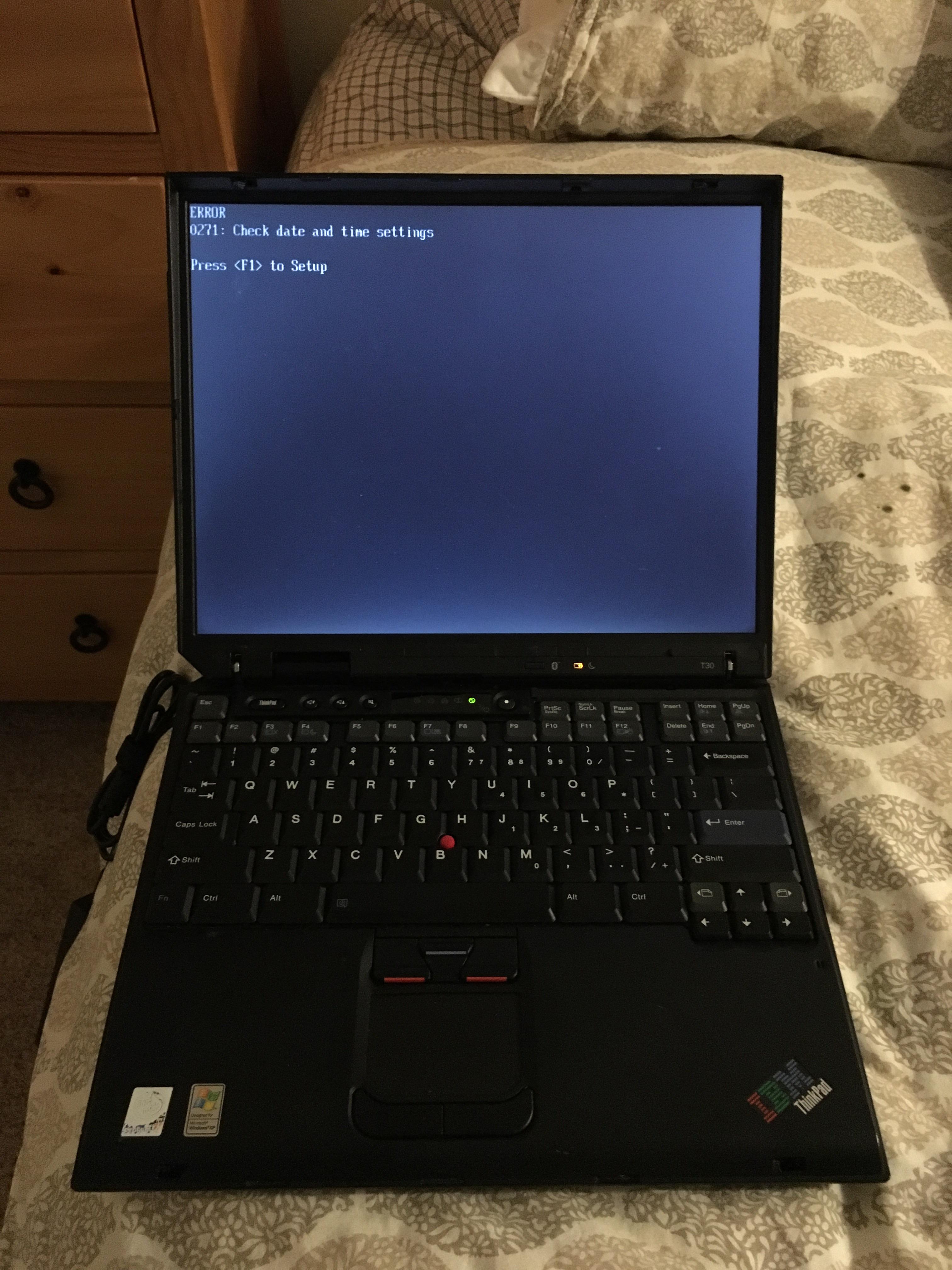 I finally got a charger for this old thinkpad t30, would XP be a good