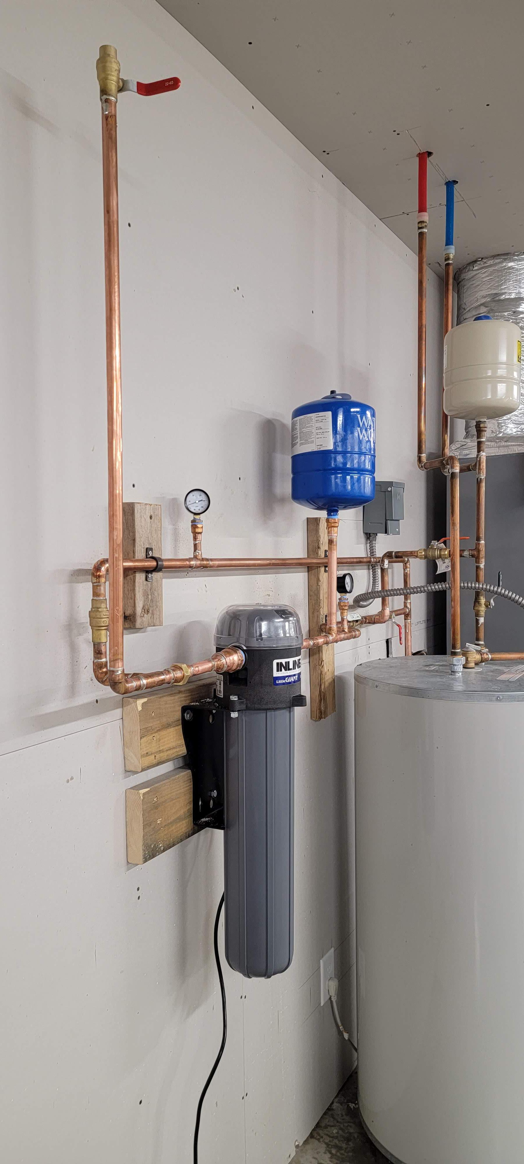 Pressure boosting pump shakes the house when it turns on. Any ideas on