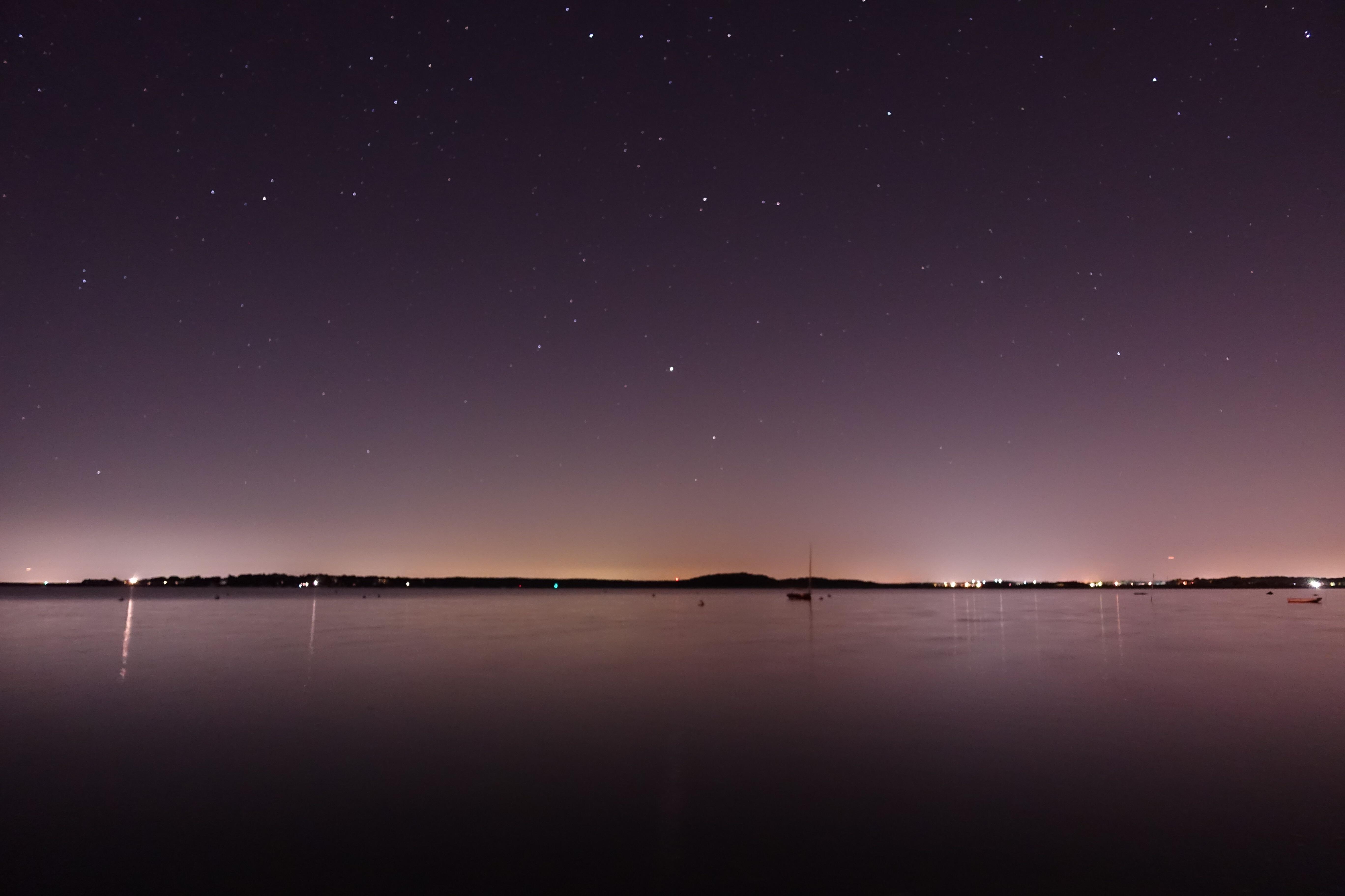 After dark by the harbor at Monument Beach, MA [OC][5472x3648] r