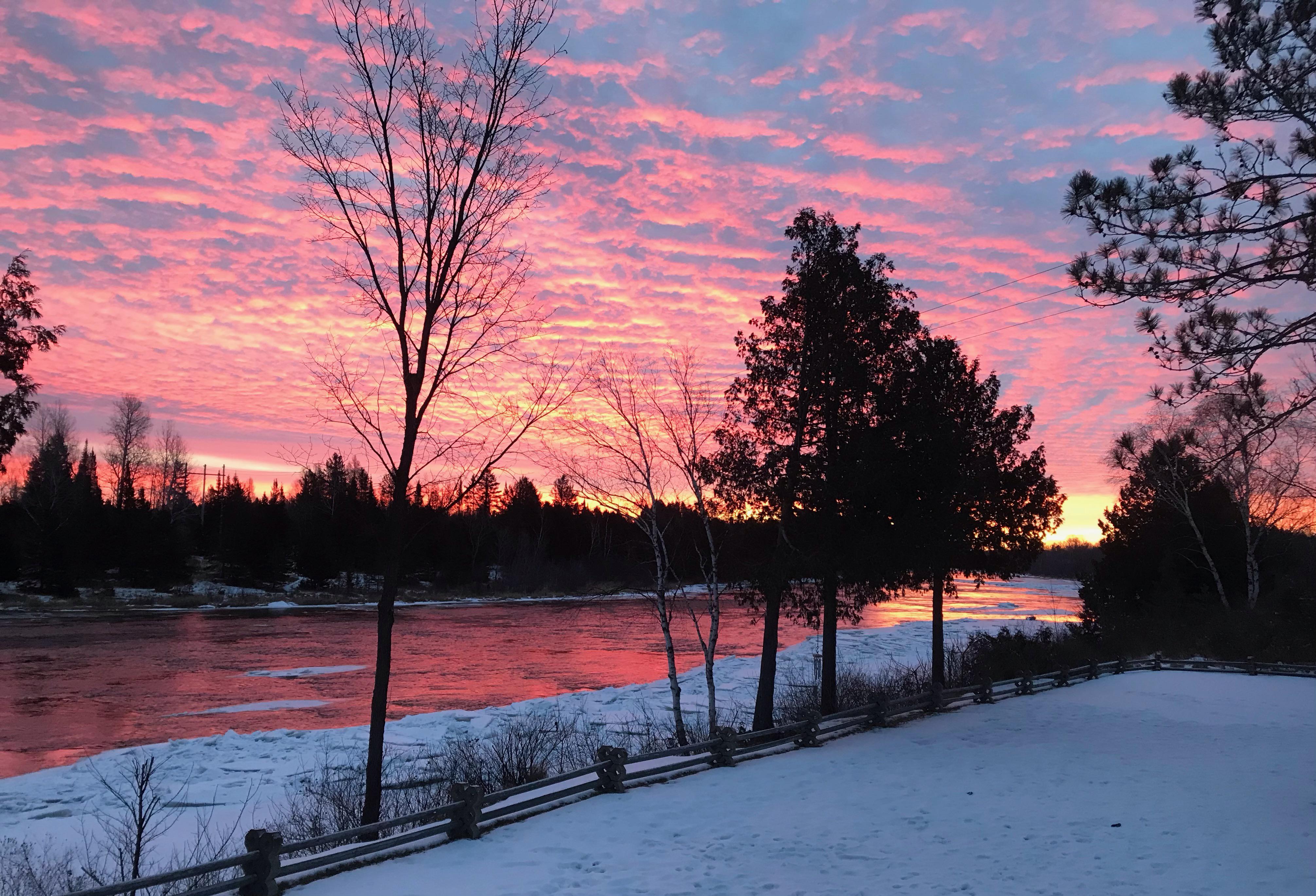 Gladstone Michigan Winter Sunrise