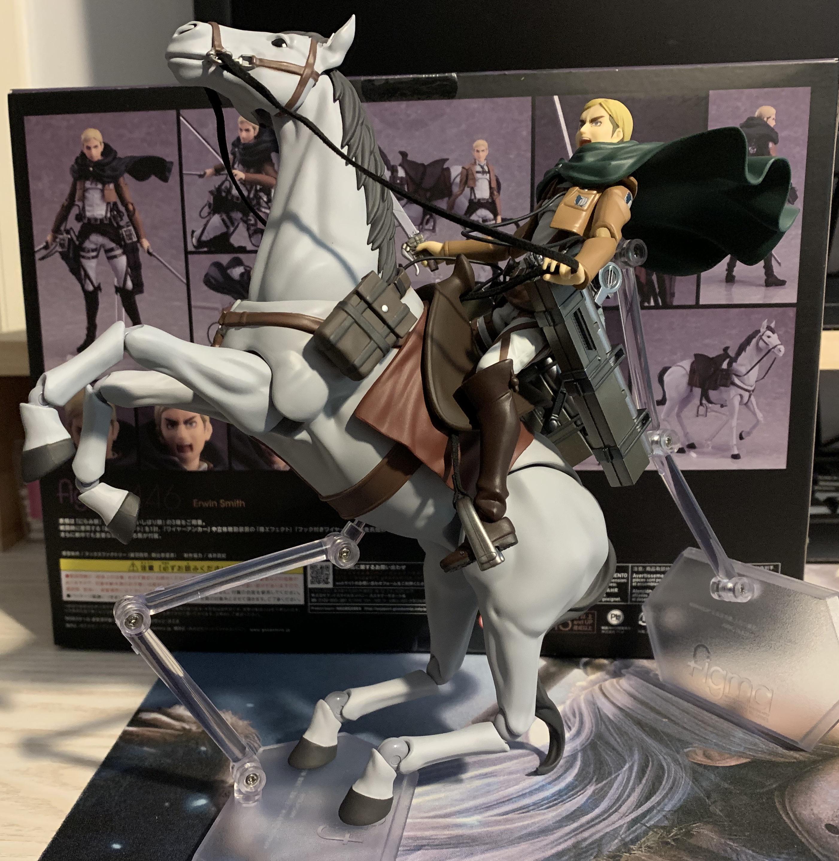 AOT Erwin arrived. Horse was bigger then I thought. r/AnimeFigures