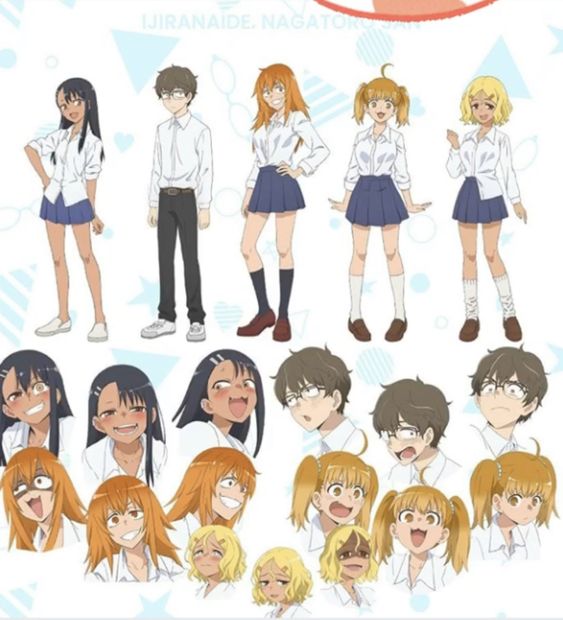 Don't Toy With Me, Miss Nagatoro anime character sheet