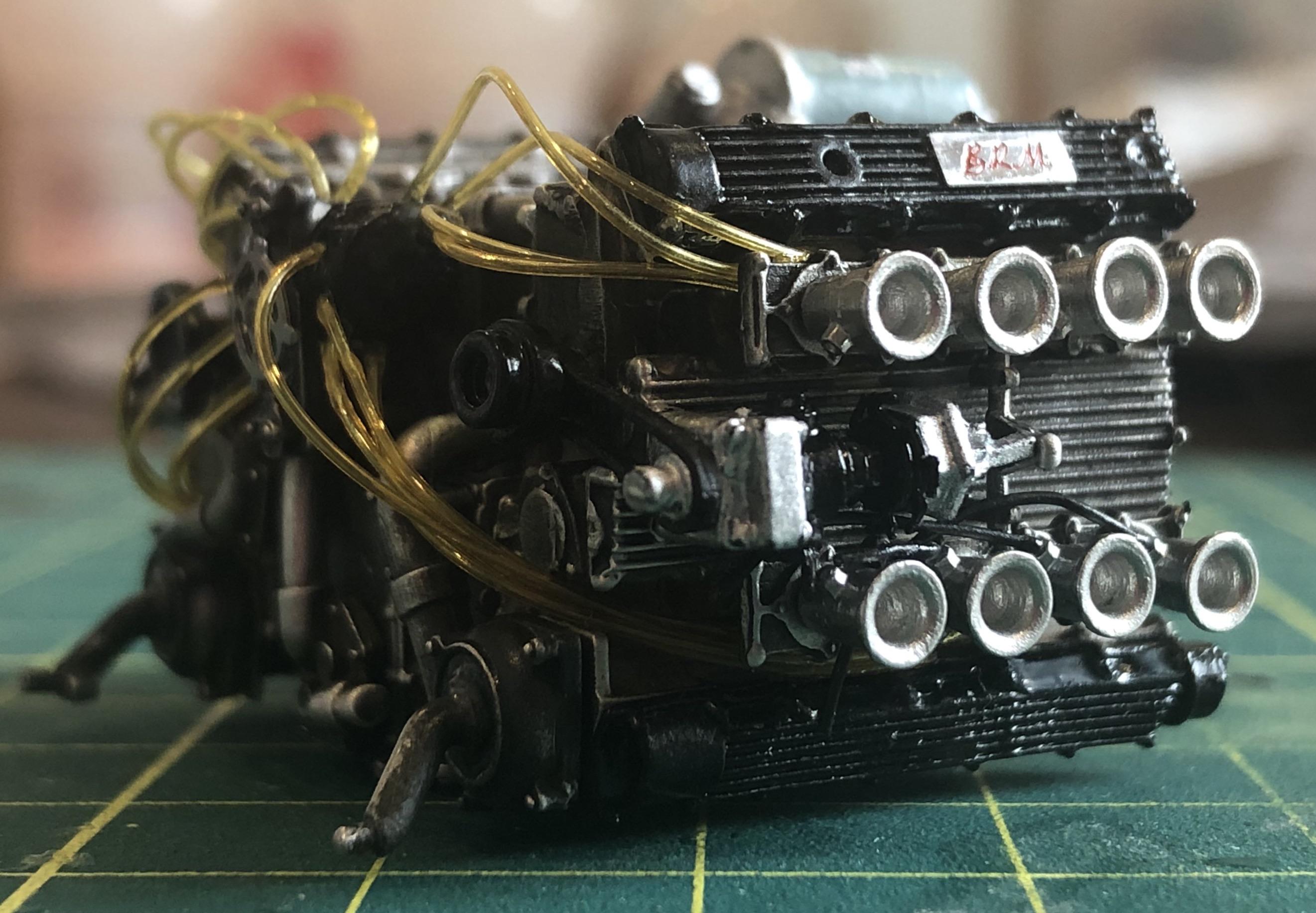 1/20 BRM H16 from 1966 engine (work in progress). MFH kit : r/modelmakers