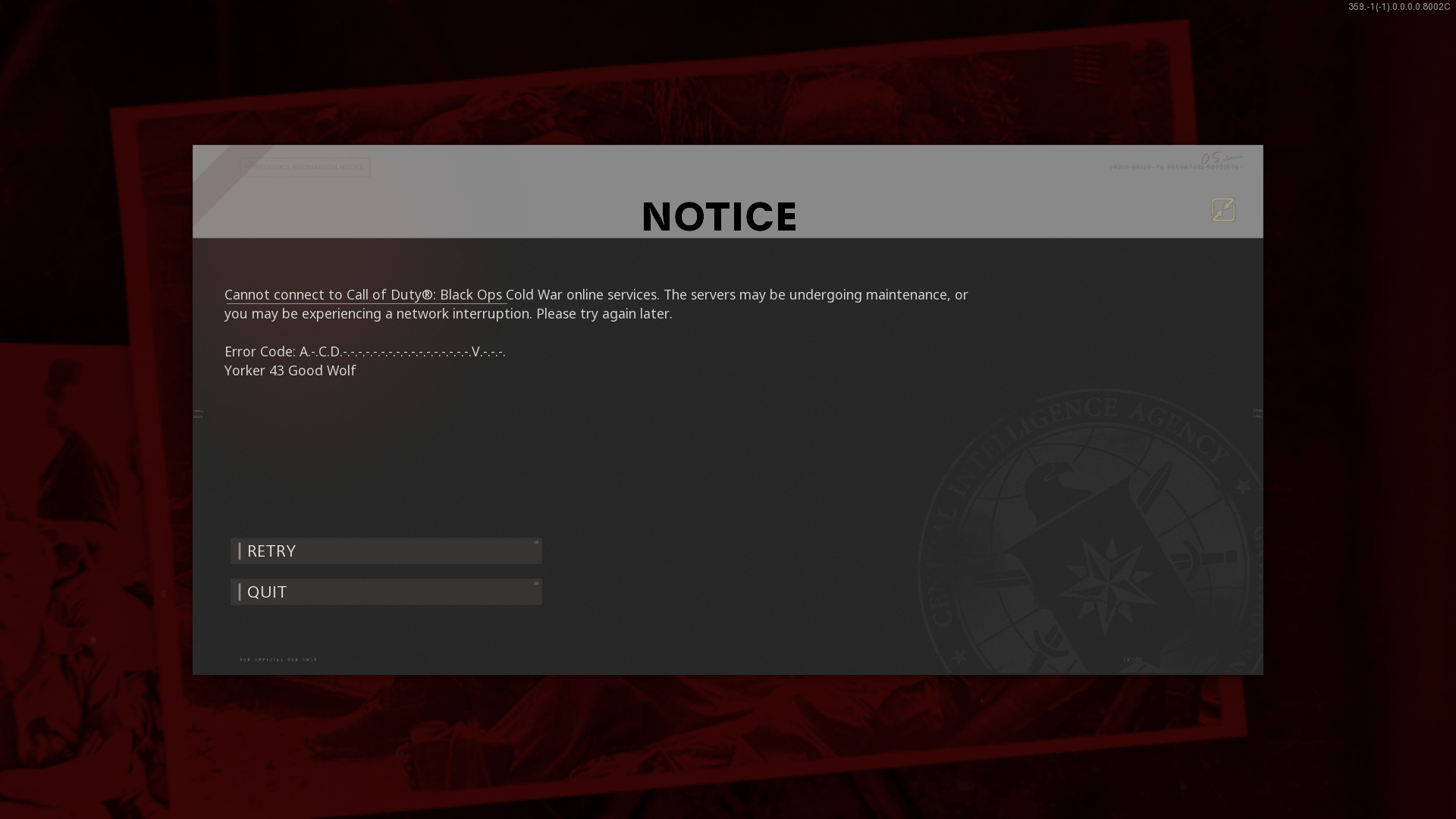 Just bought the game, installed 160GB and now I'm getting the Yorker 43
