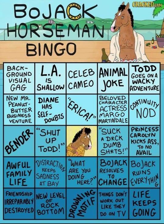 Drinking game for season 5 BoJackHorseman