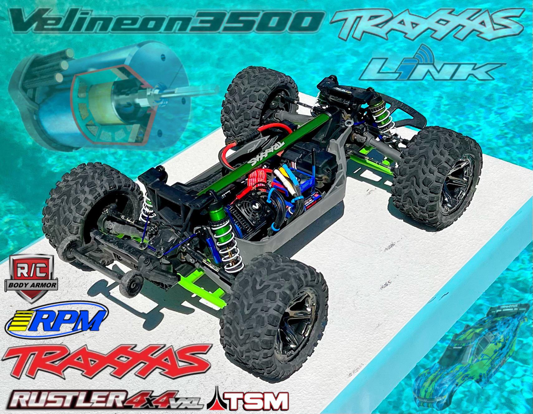 My Traxxas Rustler 4x4 VXL with a lot of the upgrades installed. Loving