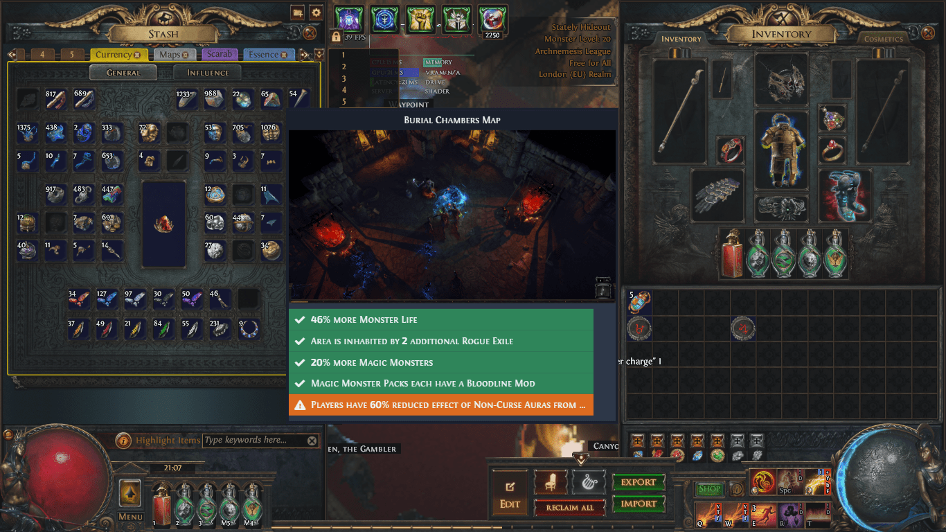 PSA You can use awakened poe to check your maps mods. you need set a