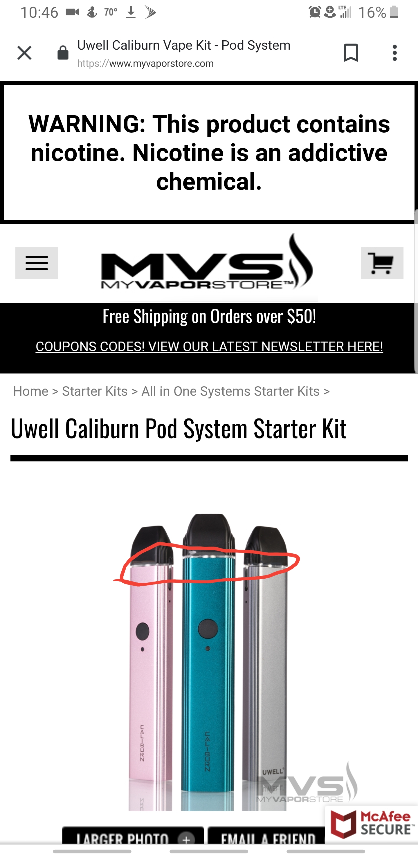 Any experiences with My Vapor Store? r/Vaping