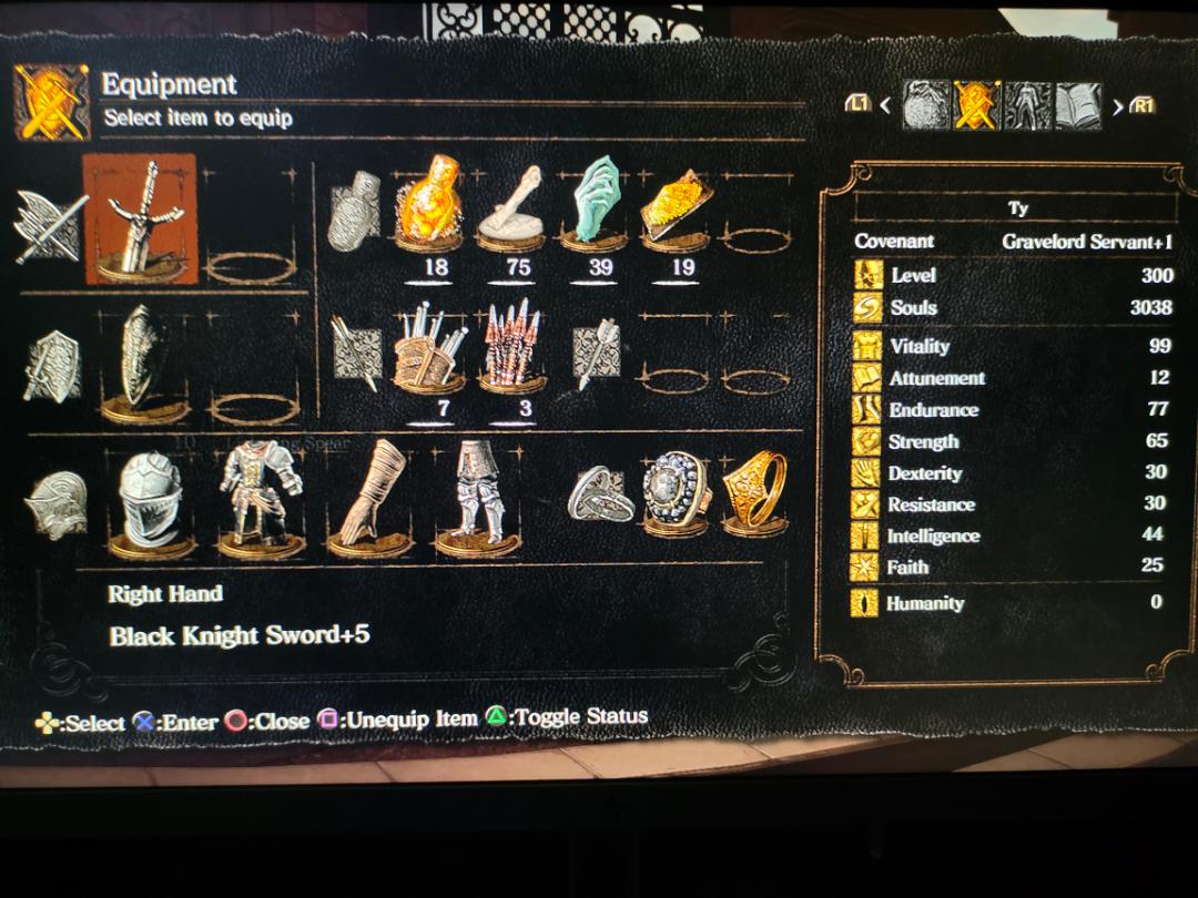 Just went back to DS1 after Elden Ring and found my main build. was it