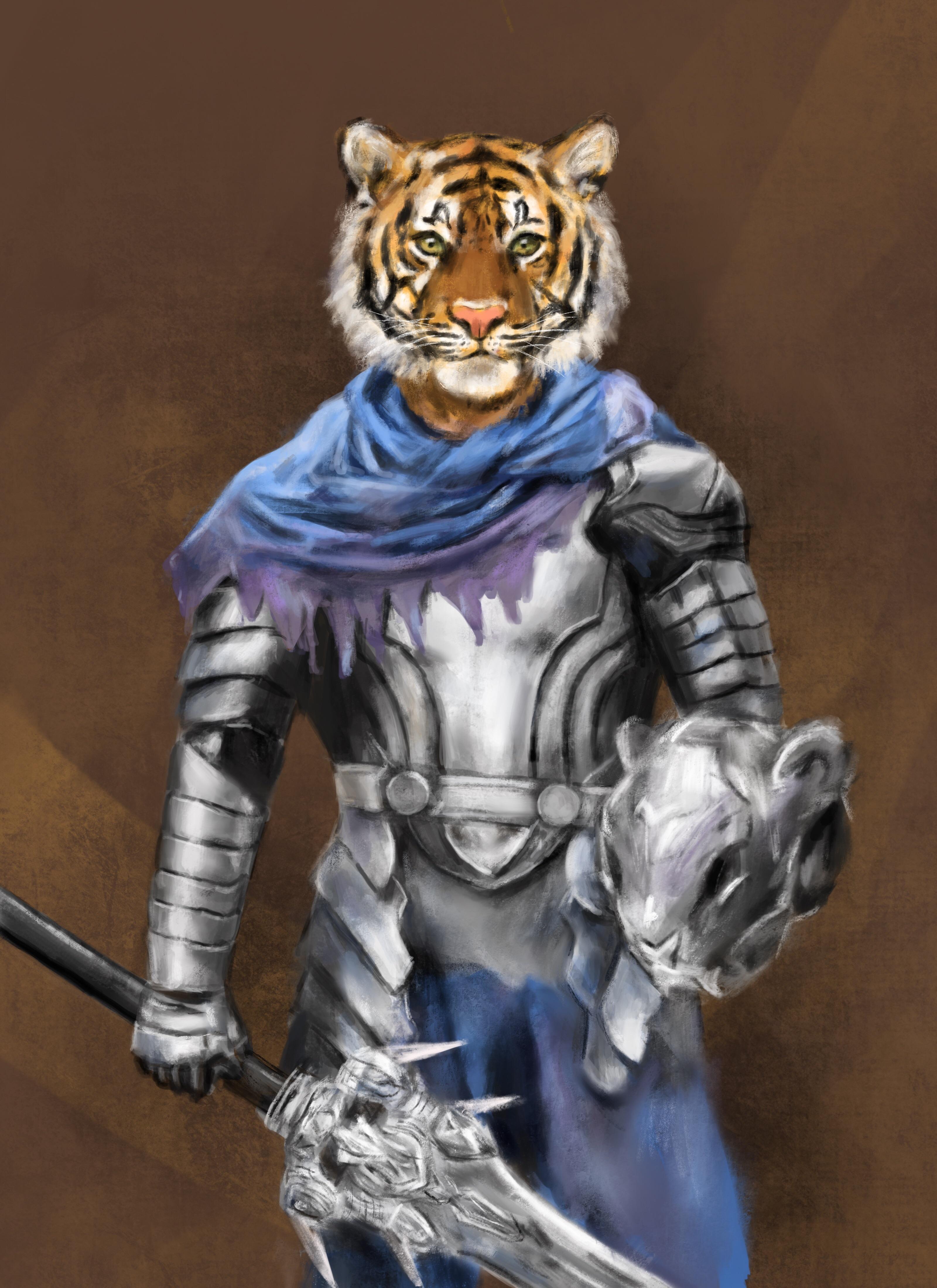 Tiger Warrior r/conceptart