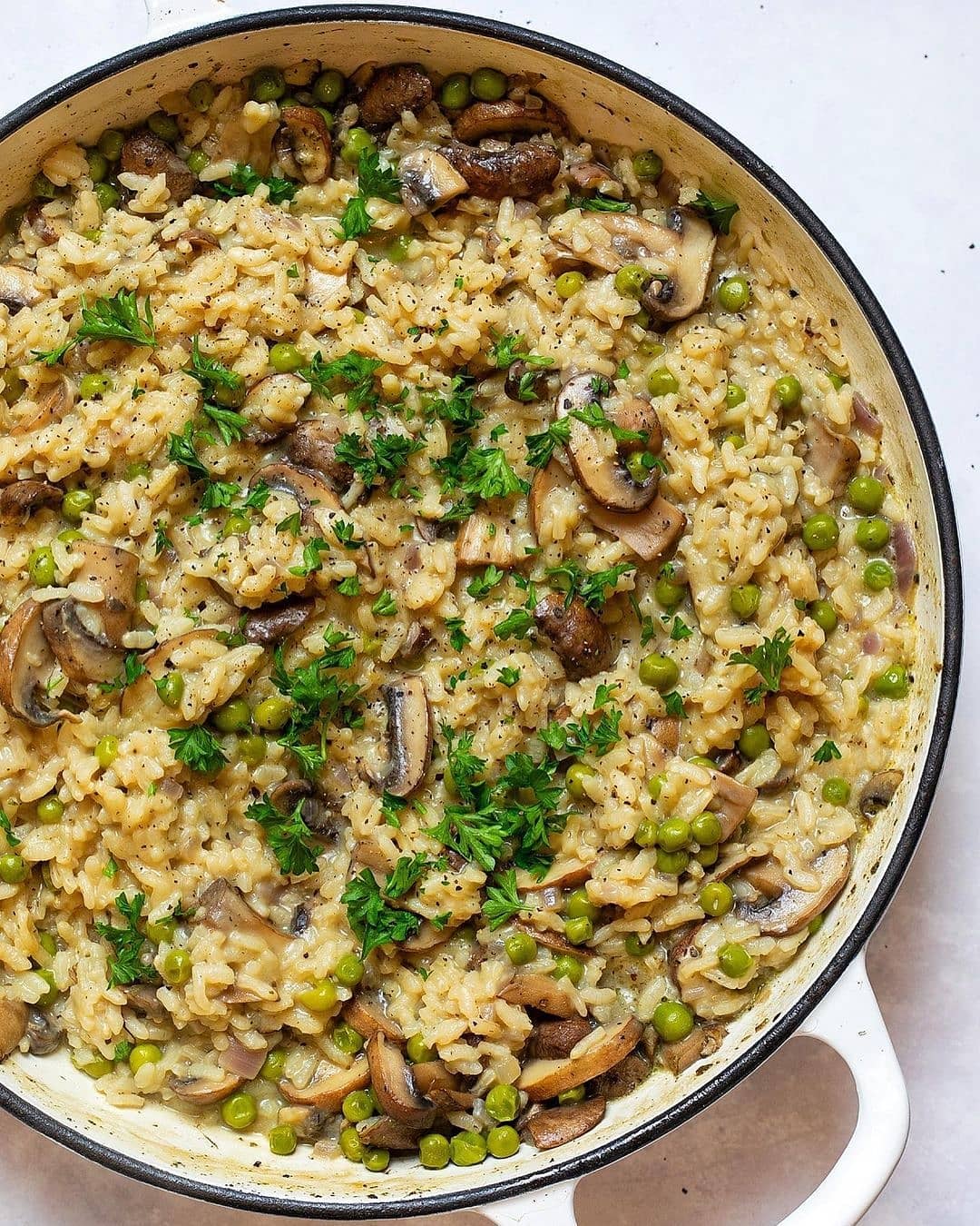 Easy Mushroom Risotto r/vegetarianfoodporn