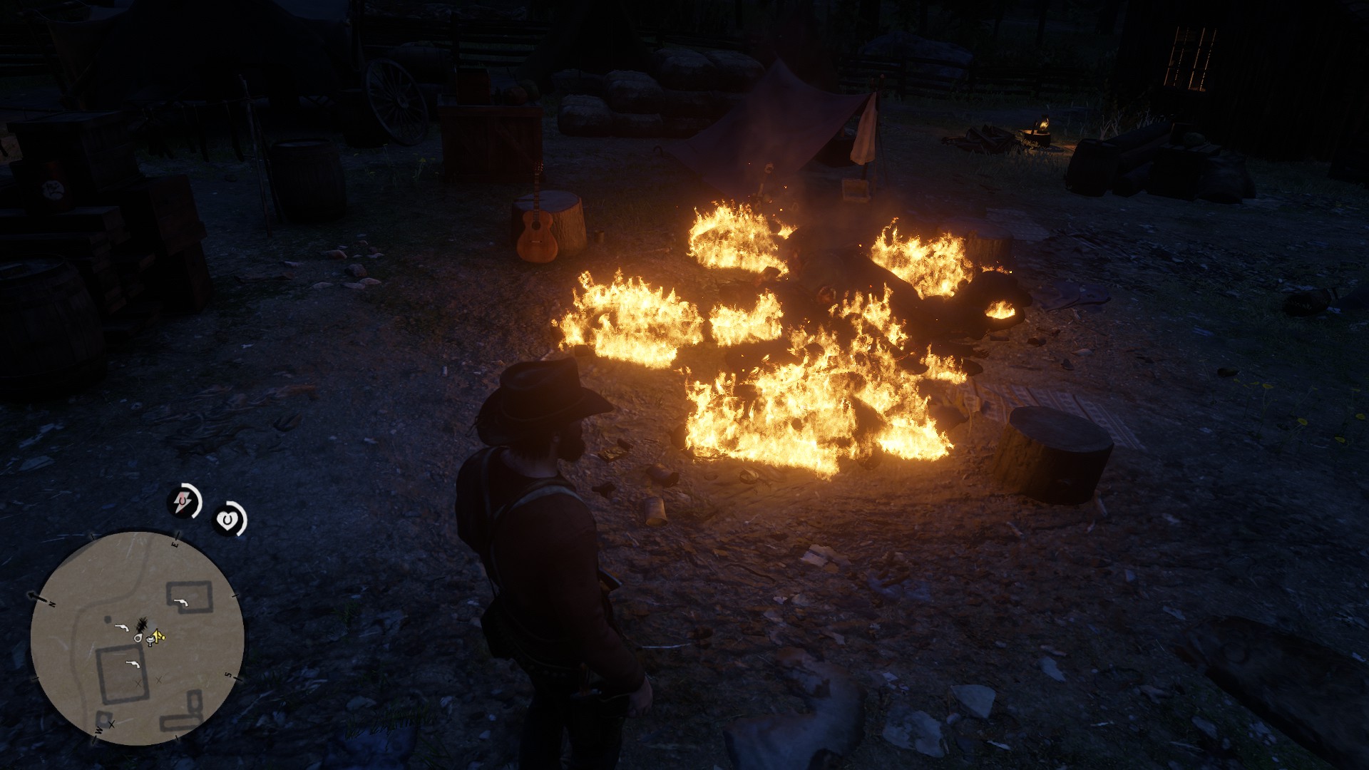 Does anyone else burn the bodies? r/RDR2