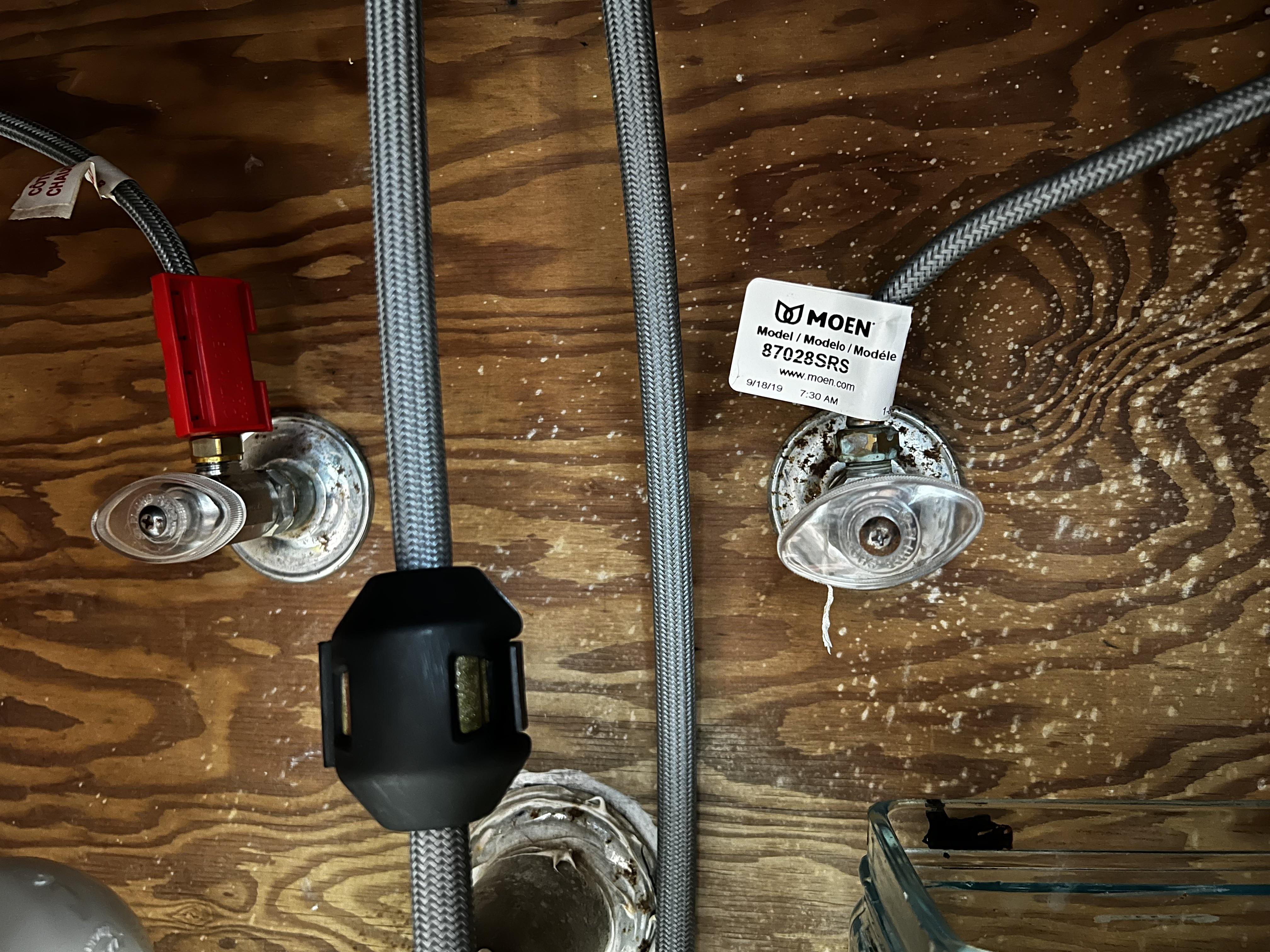 No water pressure after turning water values Plumbing