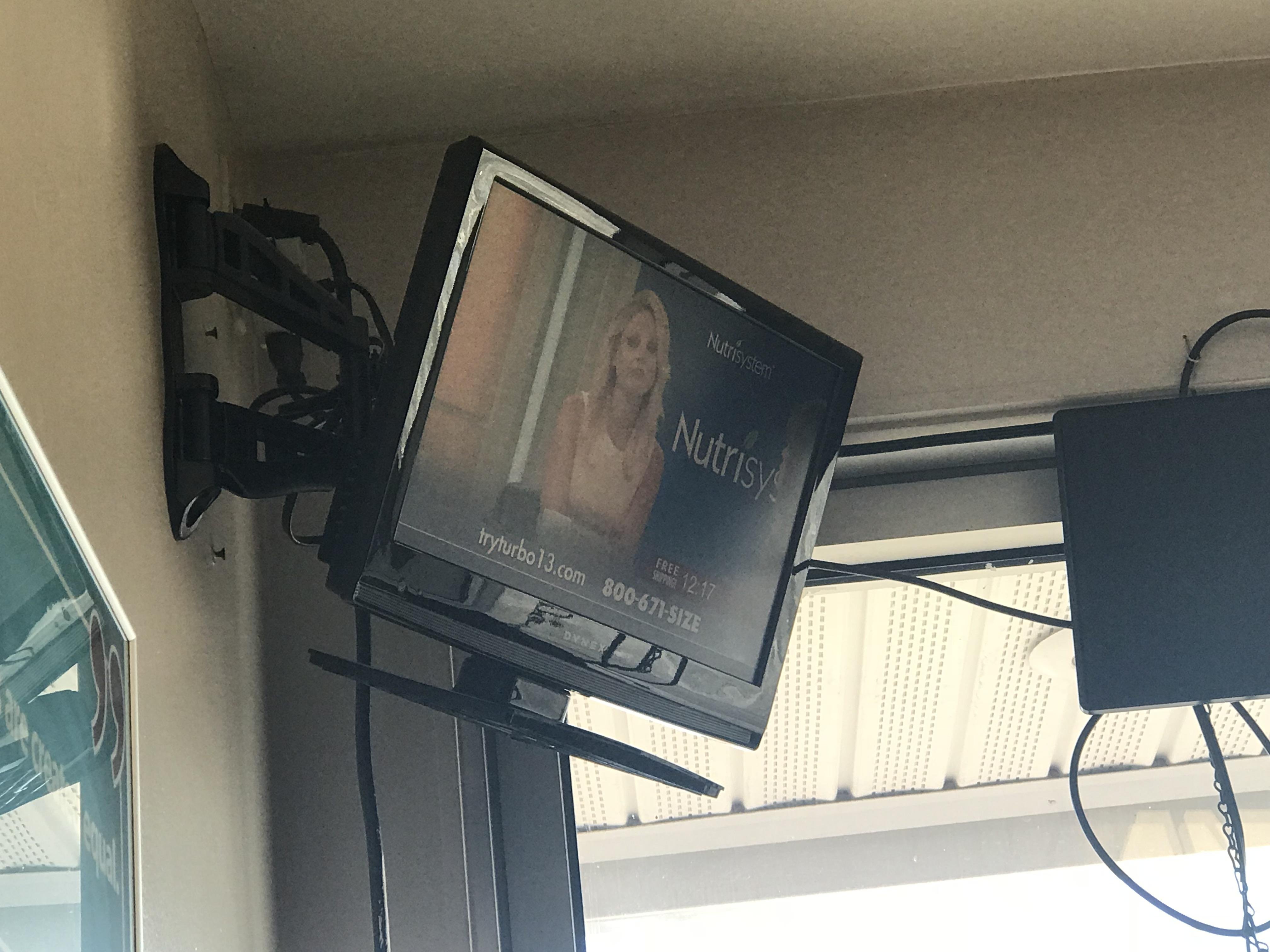 The stand on this wallmounted TV. r/mildlyinfuriating