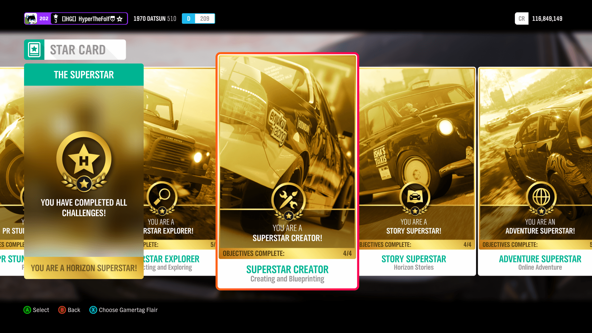 Star Card Finally Completed! r/ForzaHorizon