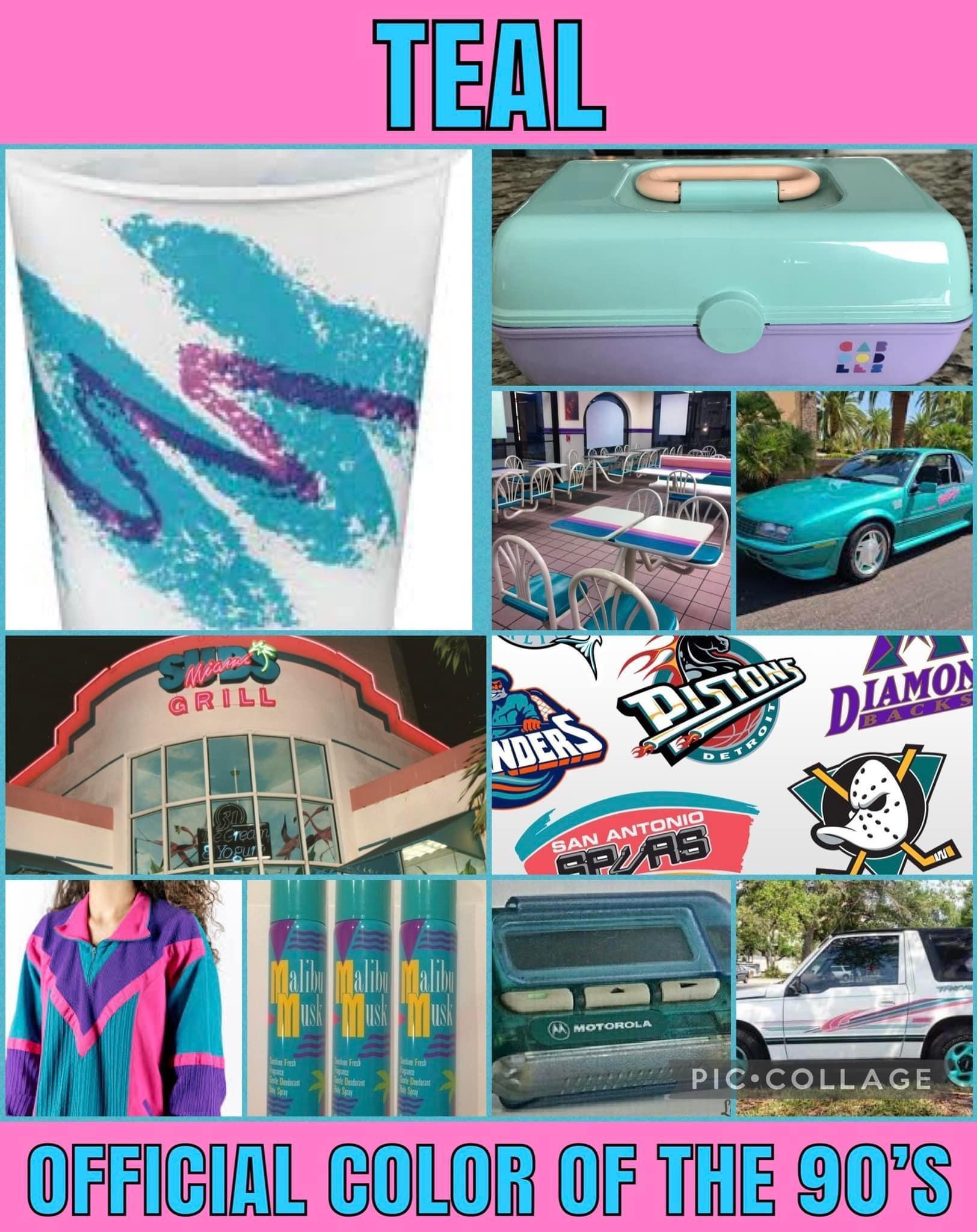 Teal the unofficial color of the 90’s r/90s