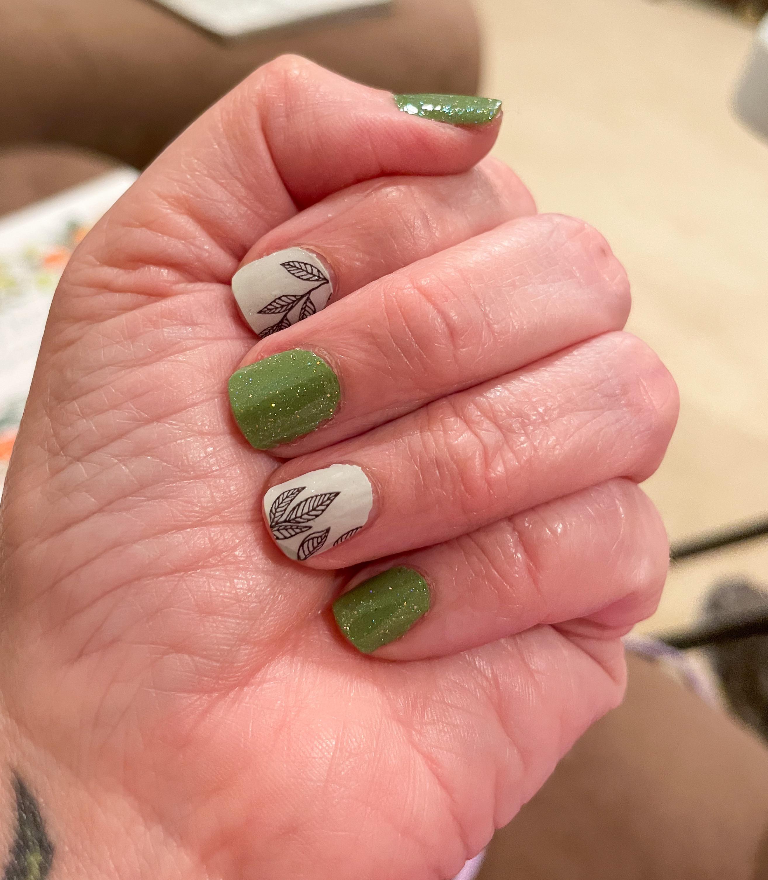 Thyme to Go and Leaf of Faith. Next time I will put a layer of Thyme to