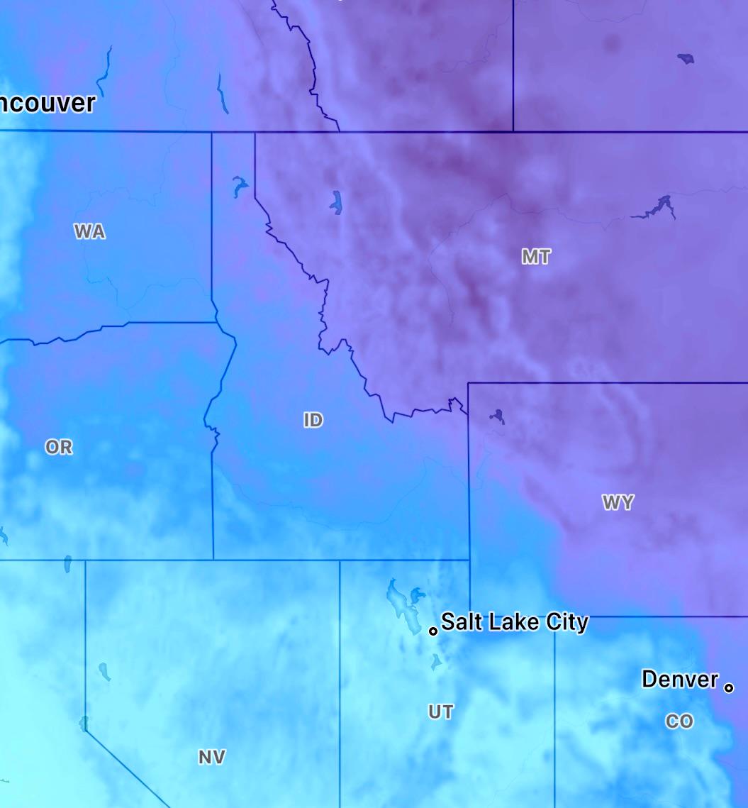 Montana Idaho border on the current temperatures map r/PhantomBorders