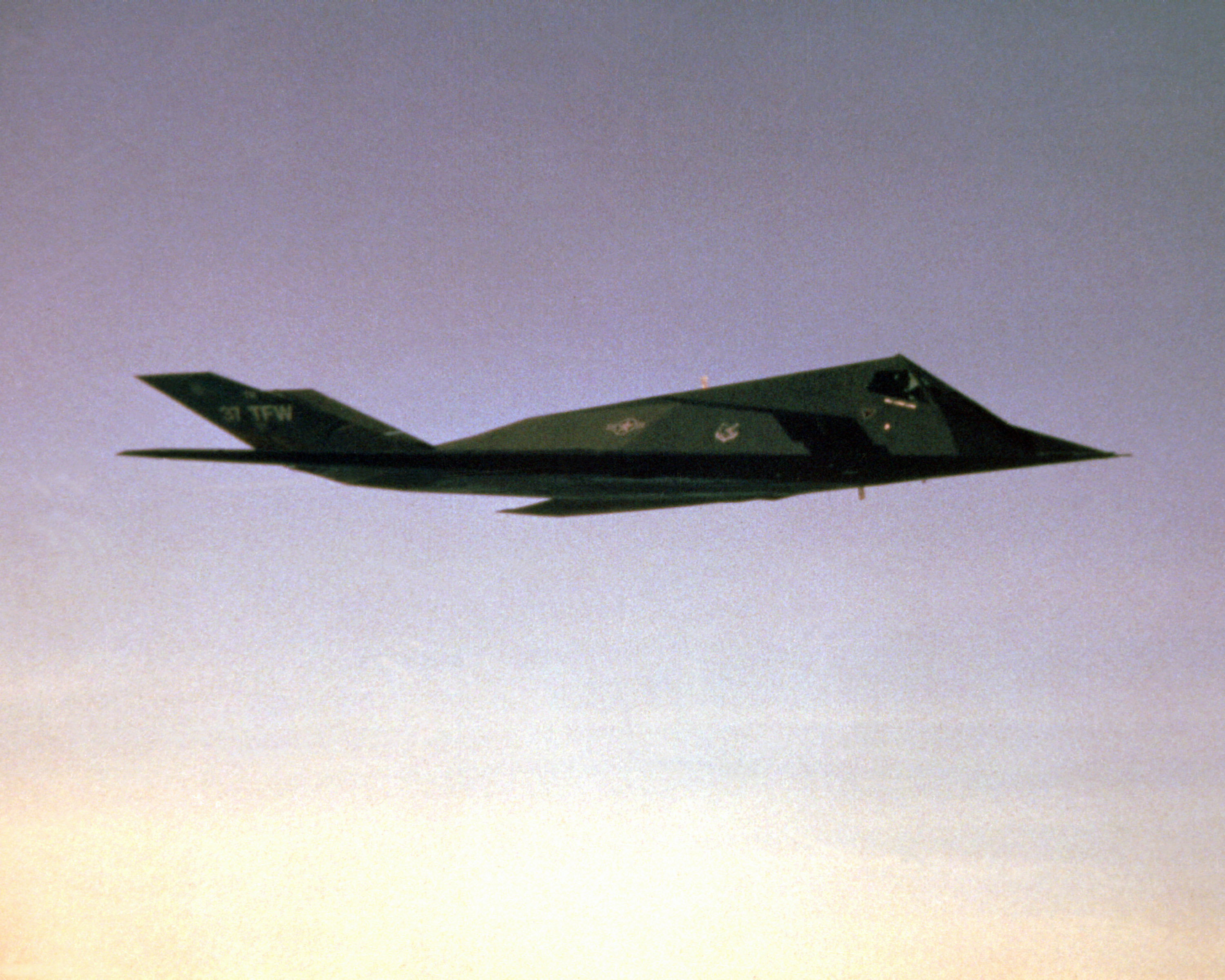 F117A Nighthawk stealth fighter aircraft from the 37th Tactical