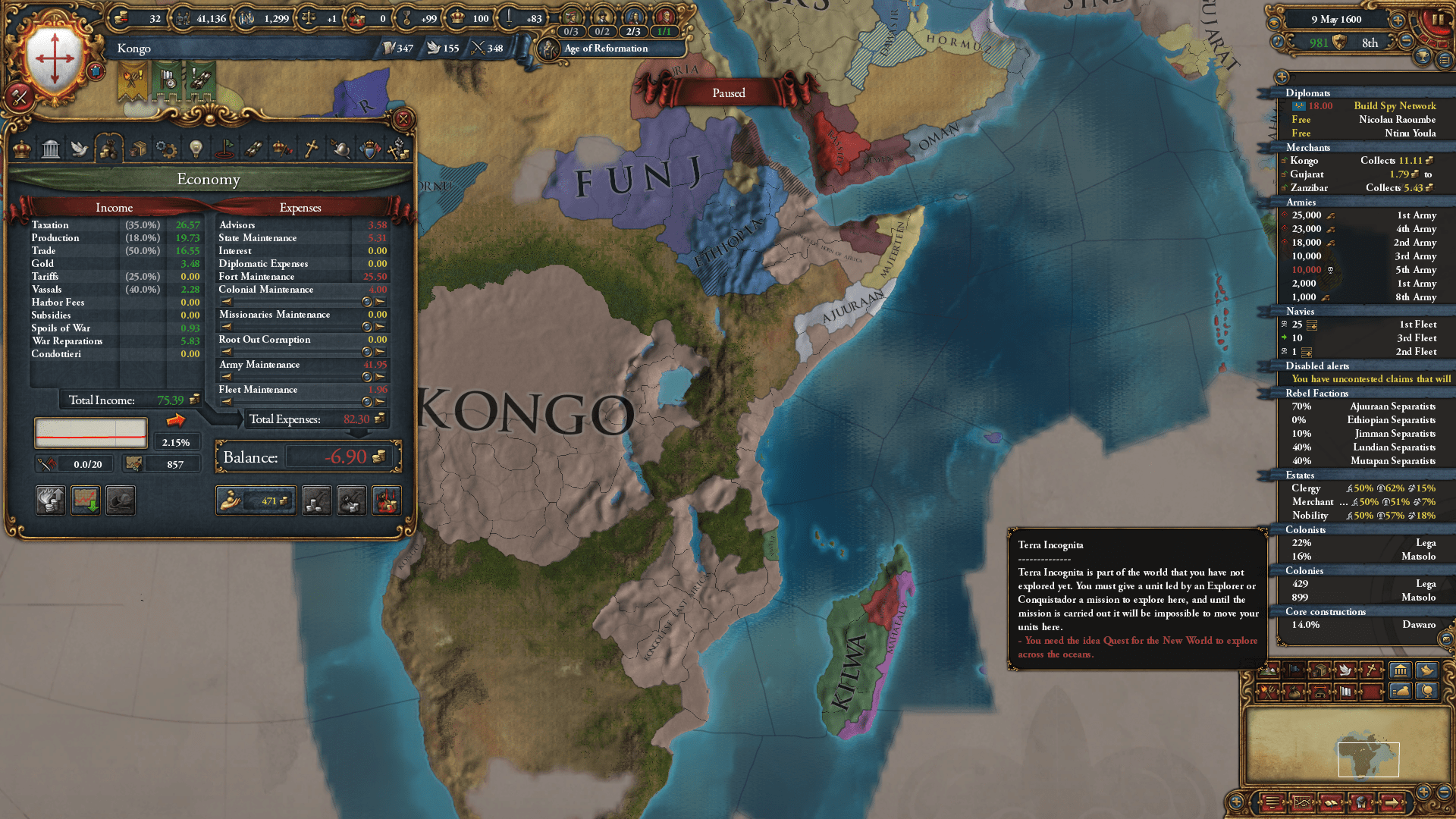 I started losing 7 ducats a month and dont understand why. eu4