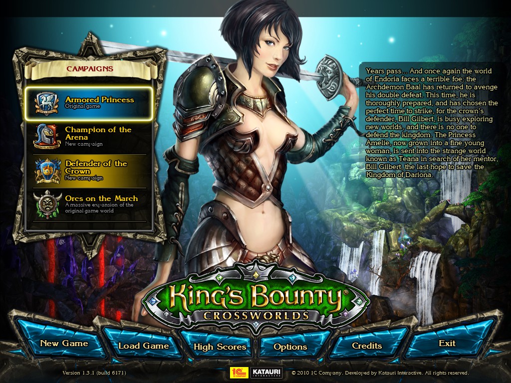 The Princess Amelie "Armored Princess" from King's Bounty Crossworlds