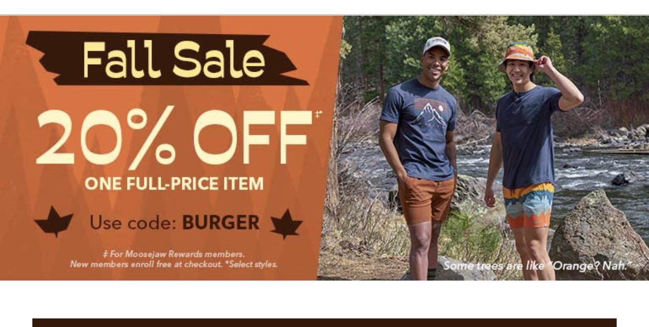 Moosejaw. 20 off. You animals. r/YetiCoolers