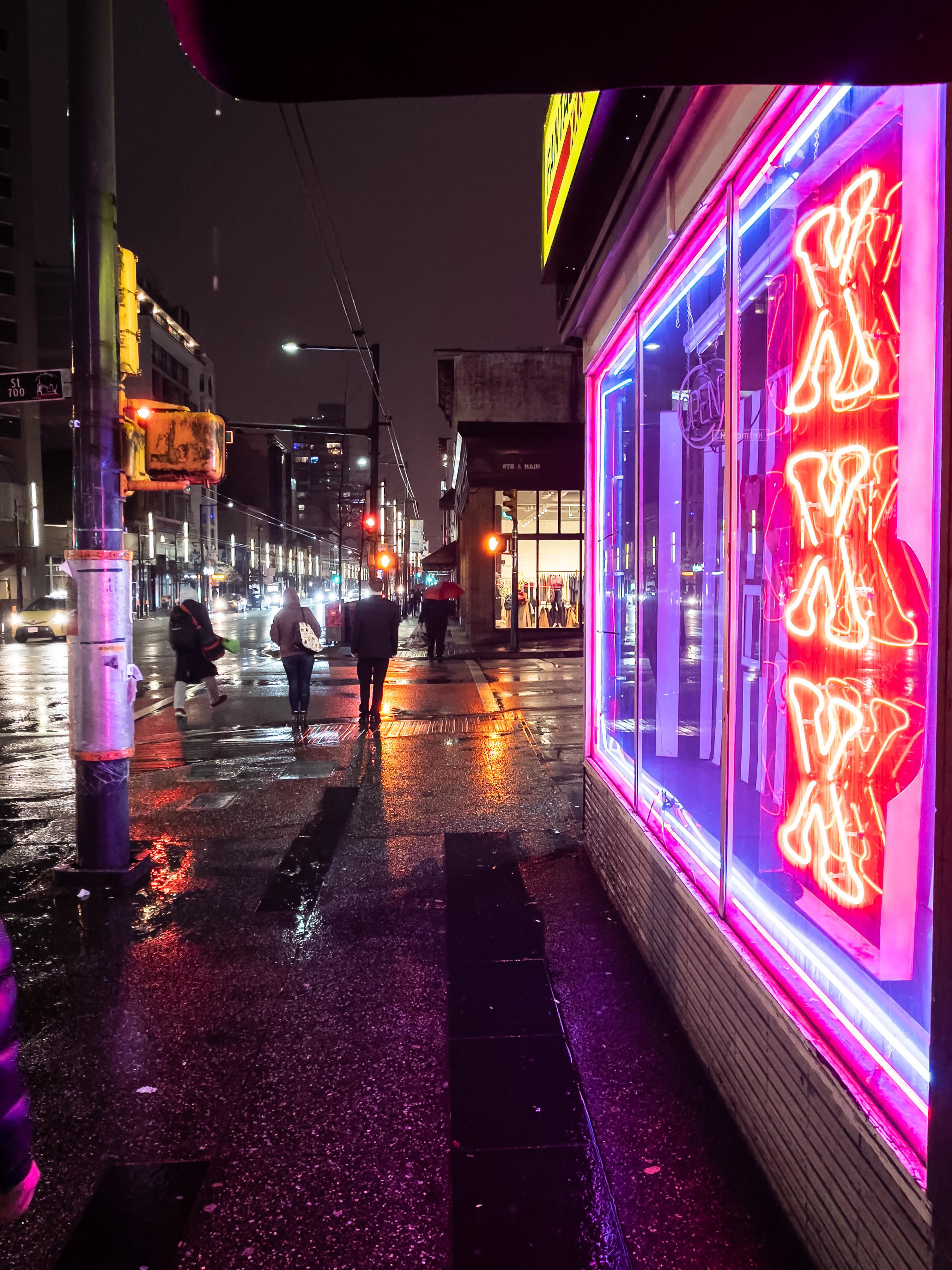 Vancouver, BC/Night City. r/LowSodiumCyberpunk