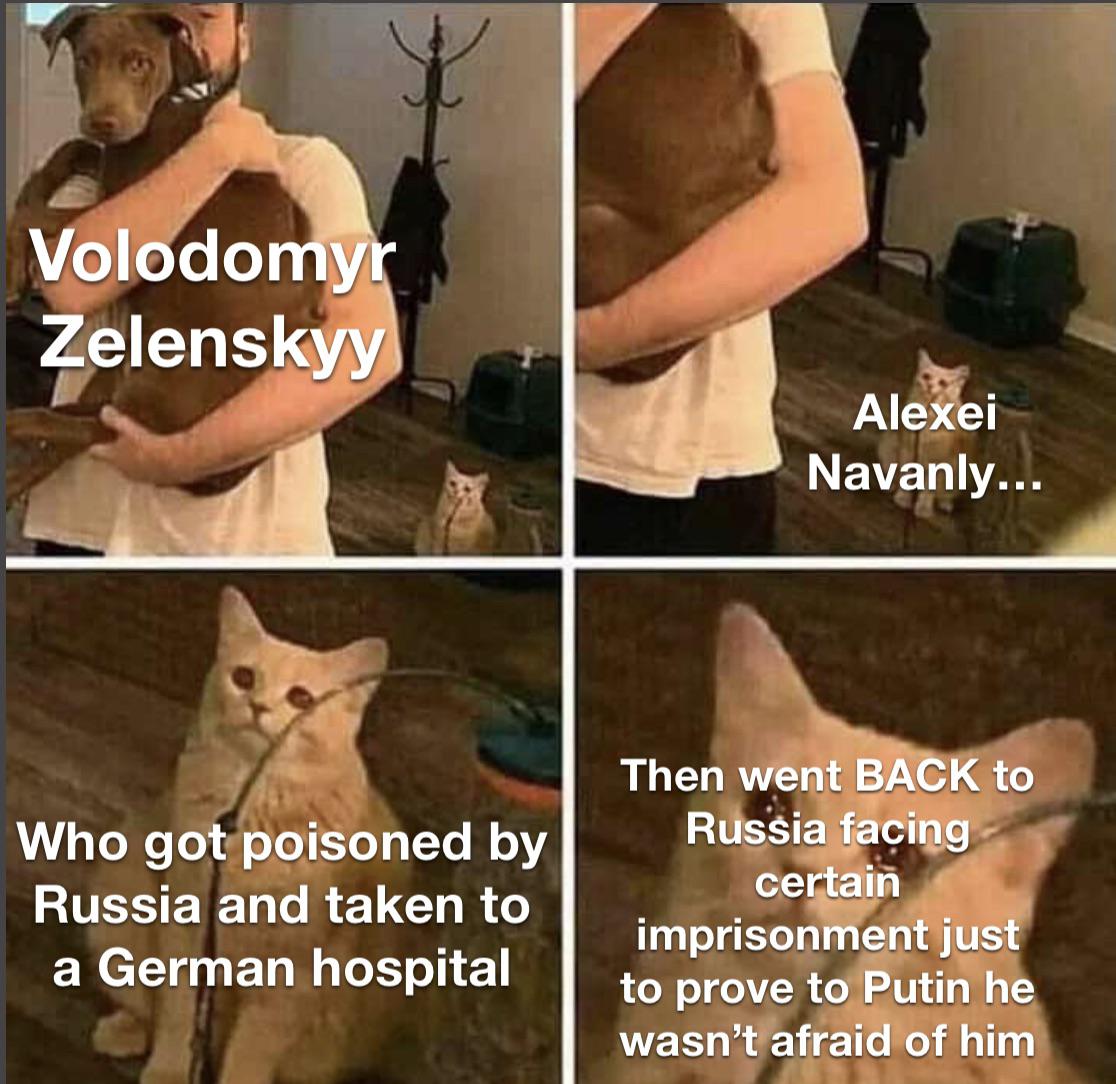 Navalny and Zelenskyy should get together some time and clank their big