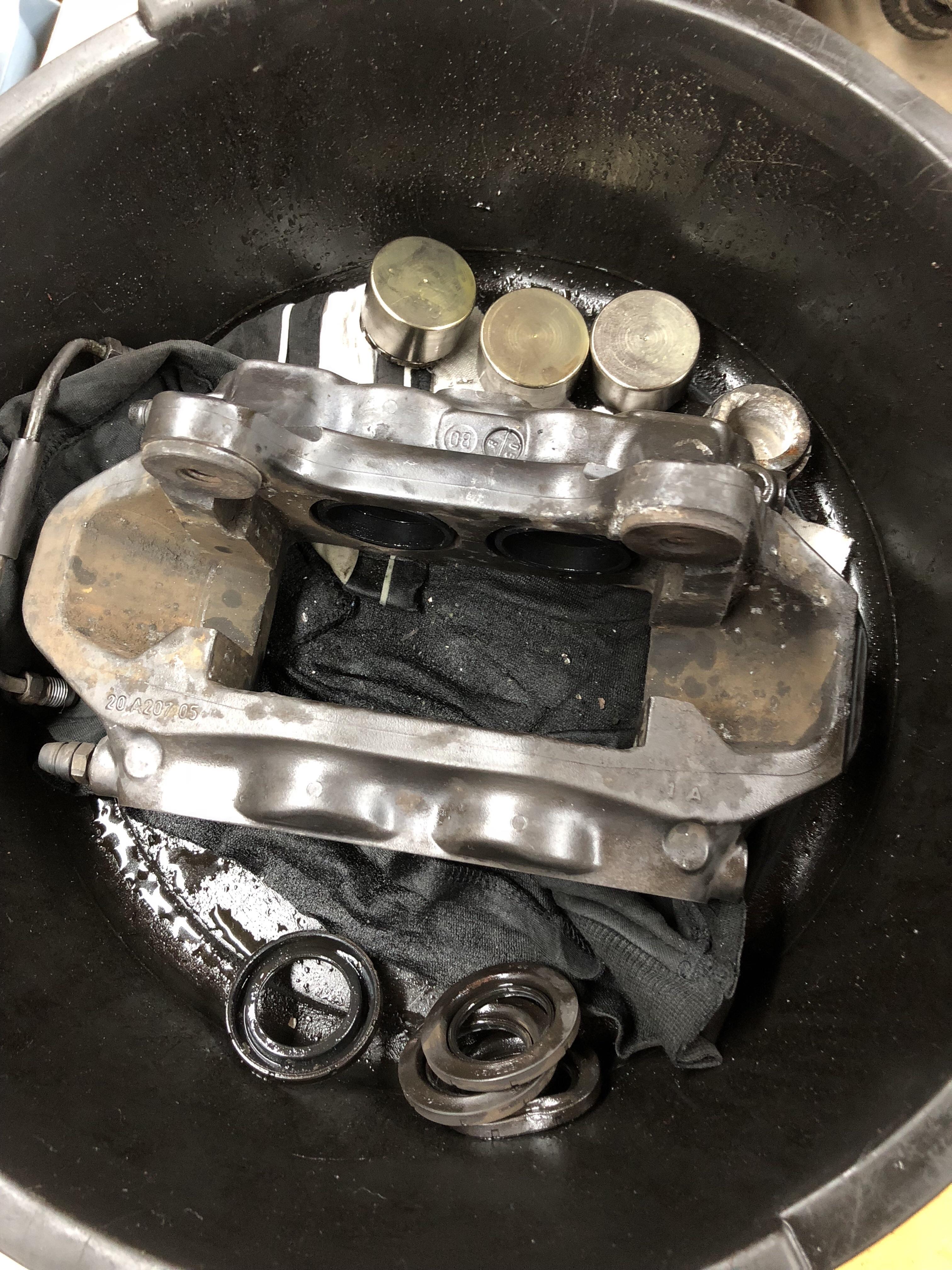 Started as a simple brake job ended like this ( r/Cartalk