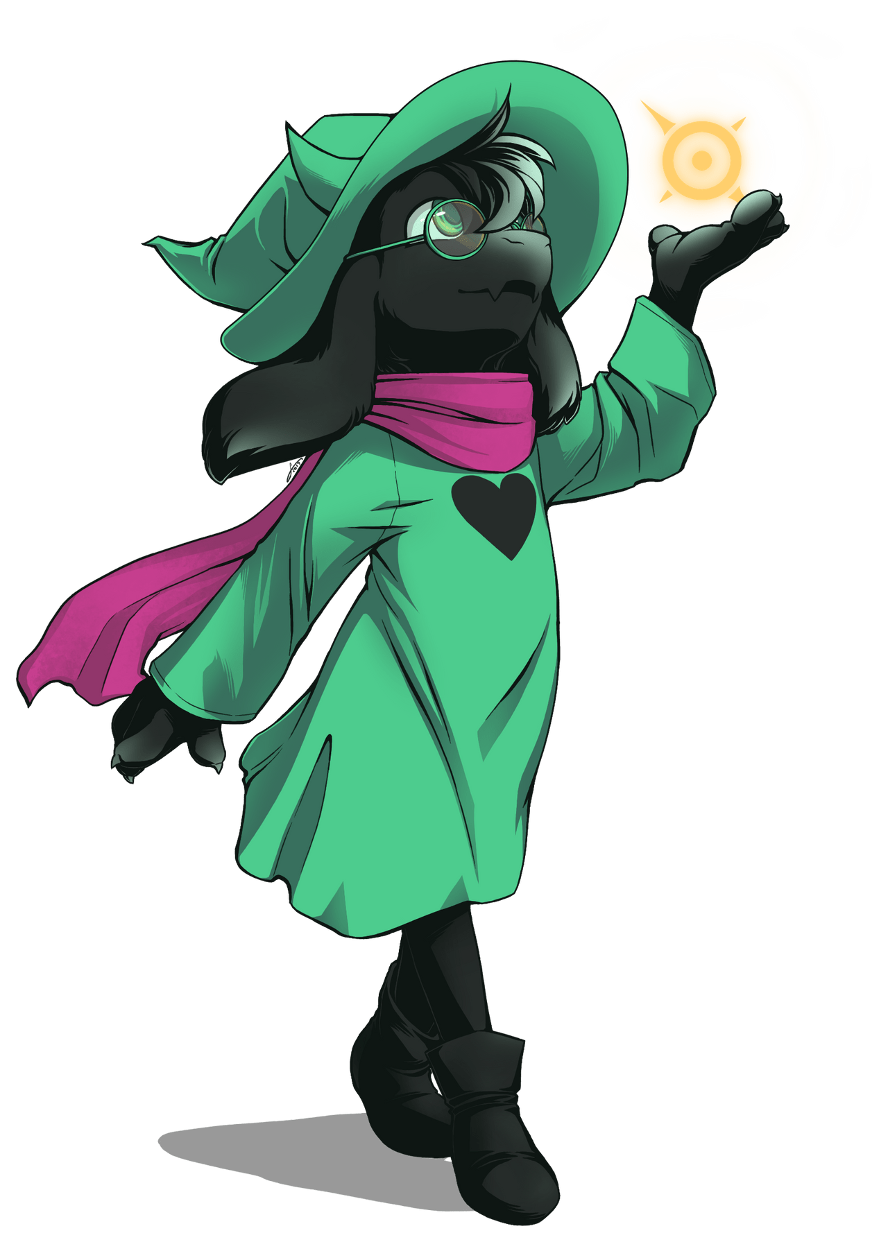 The power of fluffy boys shines within you. (Art by NanoBanana) Deltarune