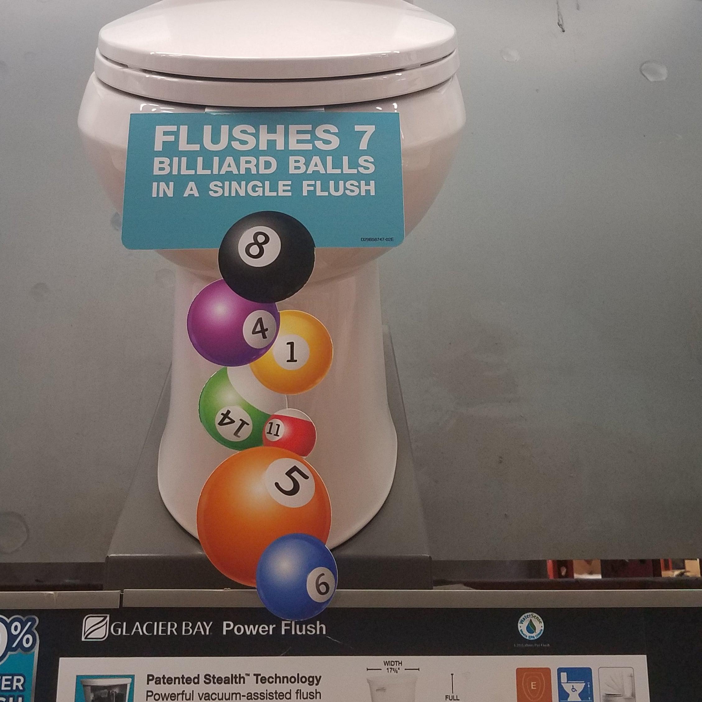 At Home Depot. In case your billiard balls incriminating