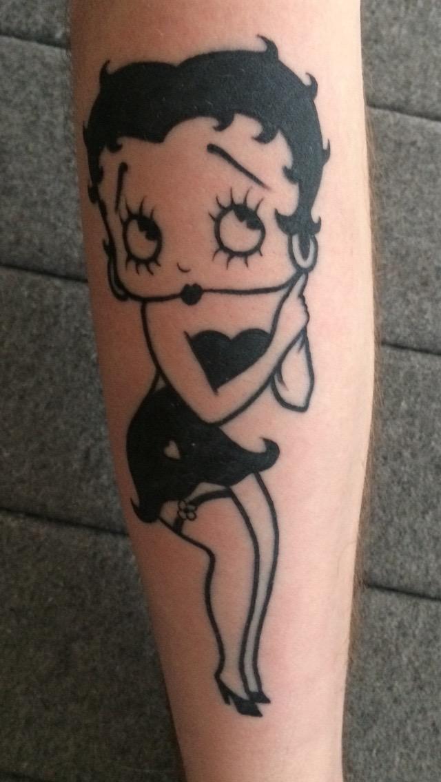 Betty Boop in memory of my Grandma. Done by Jayce