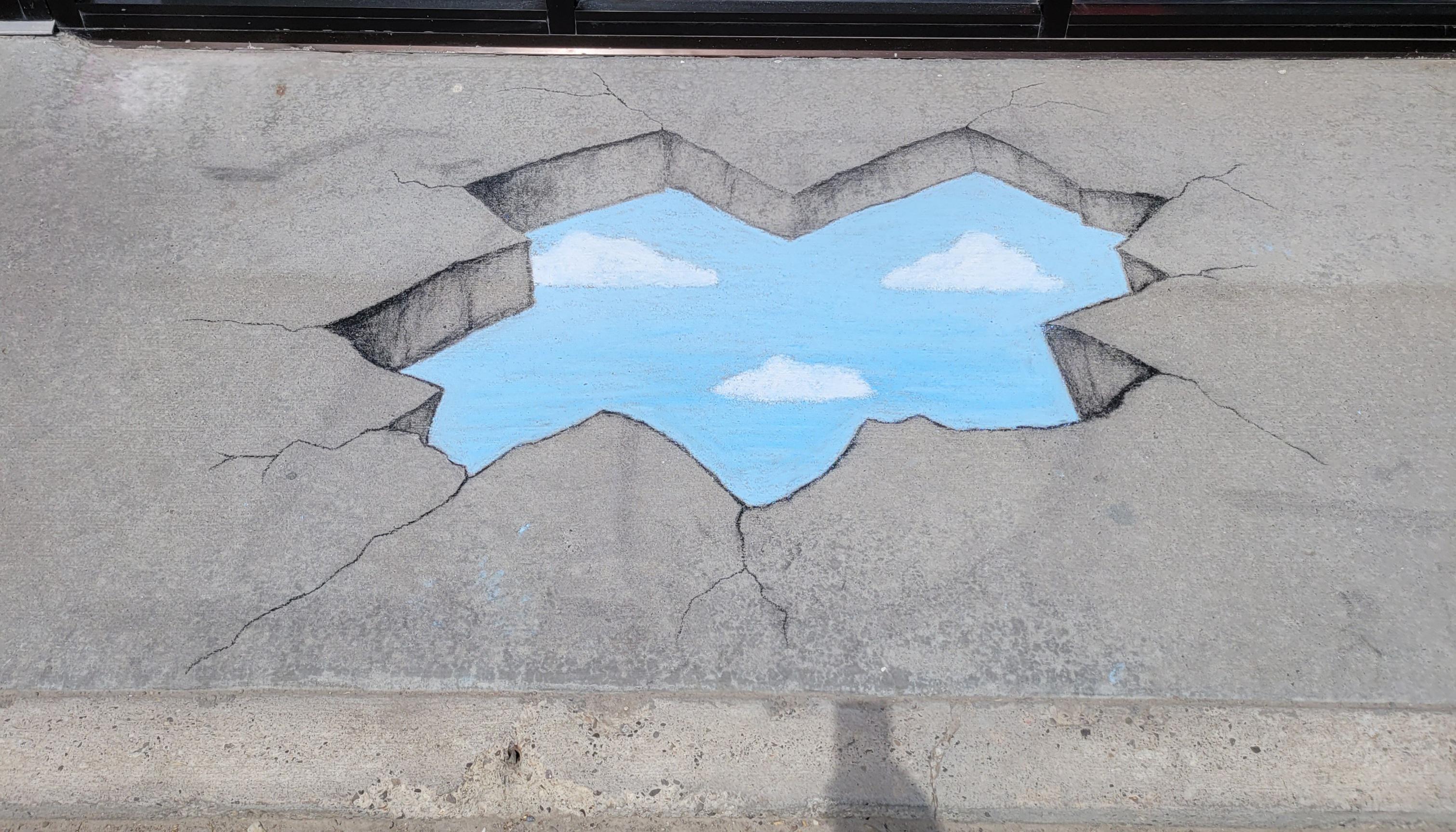 3d Sidewalk Chalk Art Hole