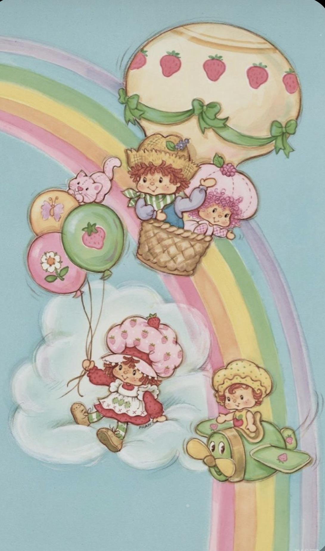 Vintage Strawberry Shortcake Wallpaper