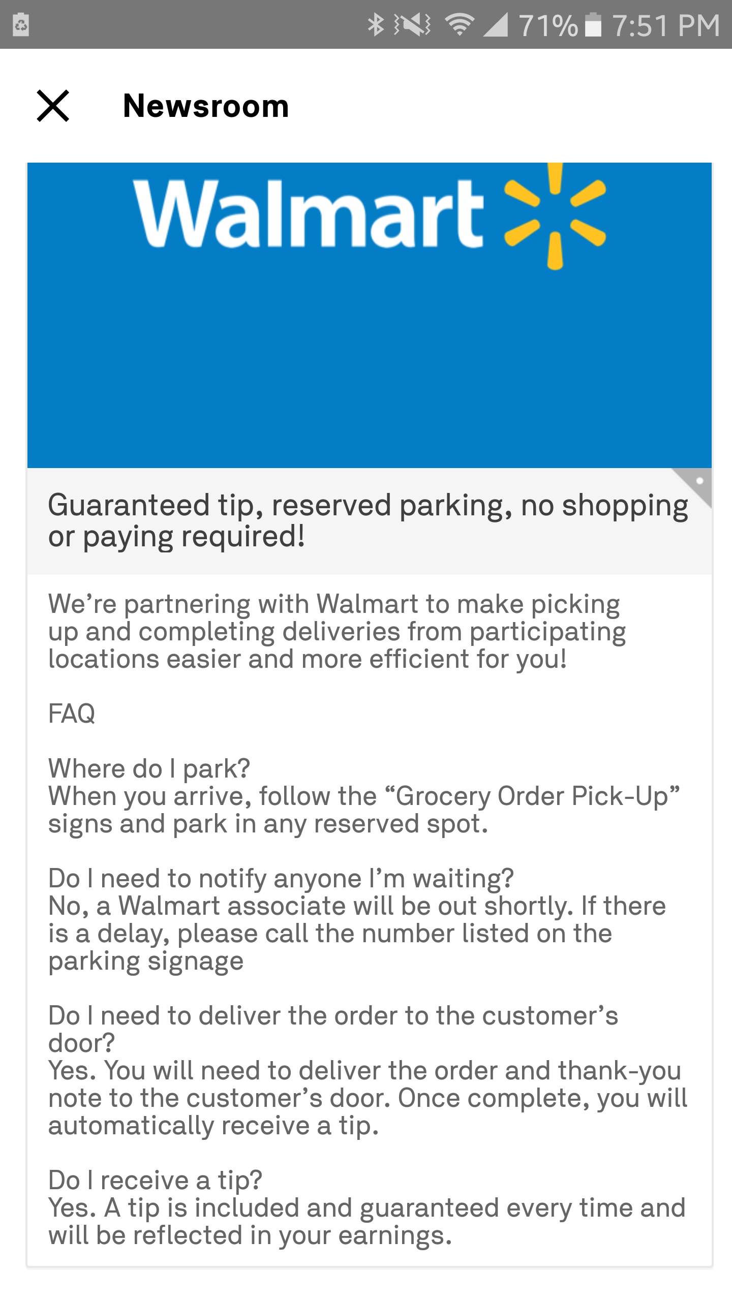 Walmart in Portland r/postmates