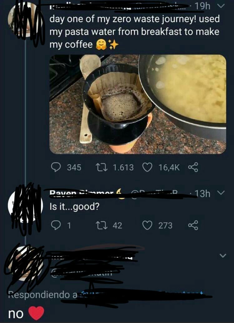 pasta water in coffee? Why not! r/MakeMeSuffer