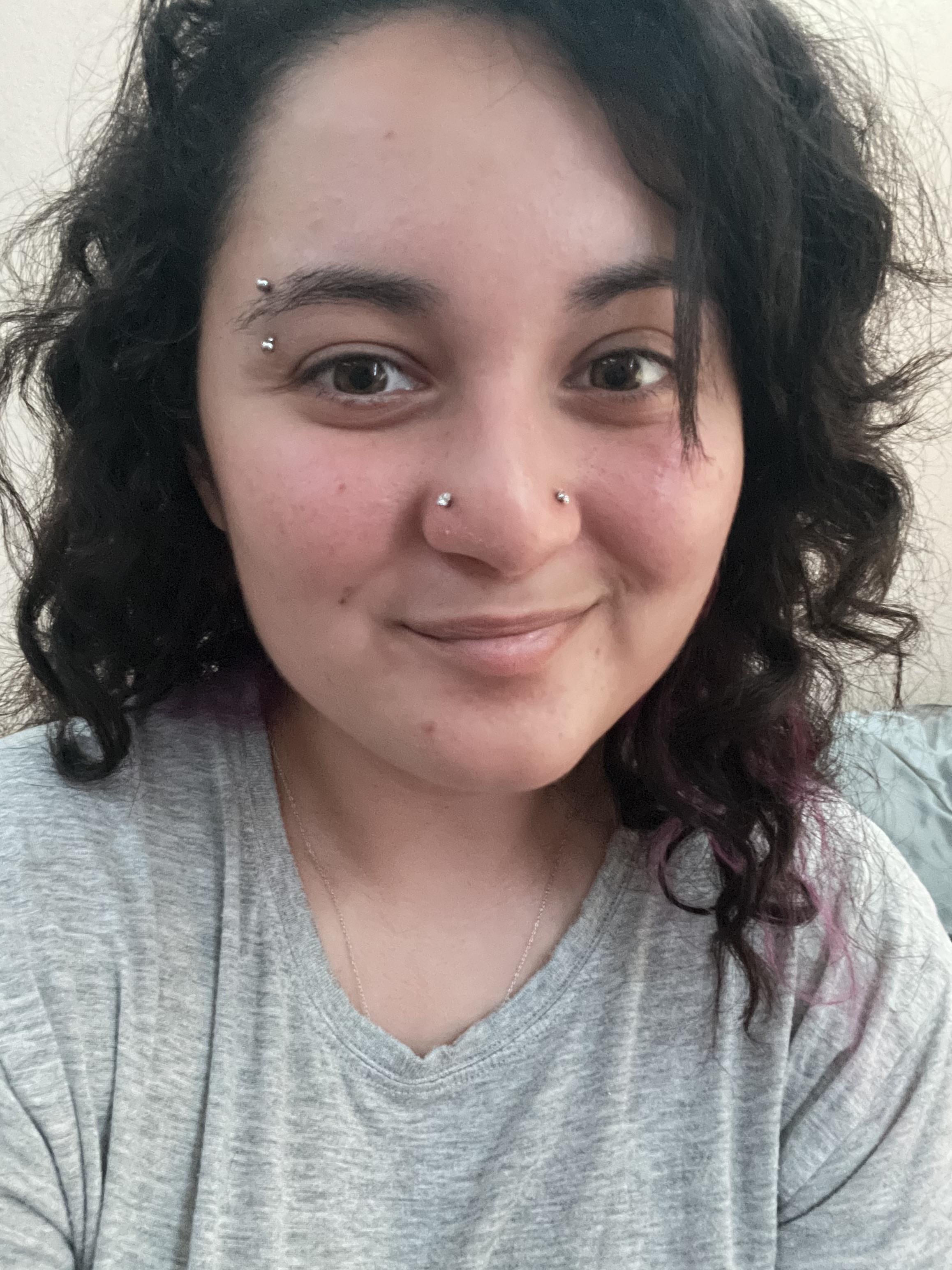 New double nostril piercings ) piercing