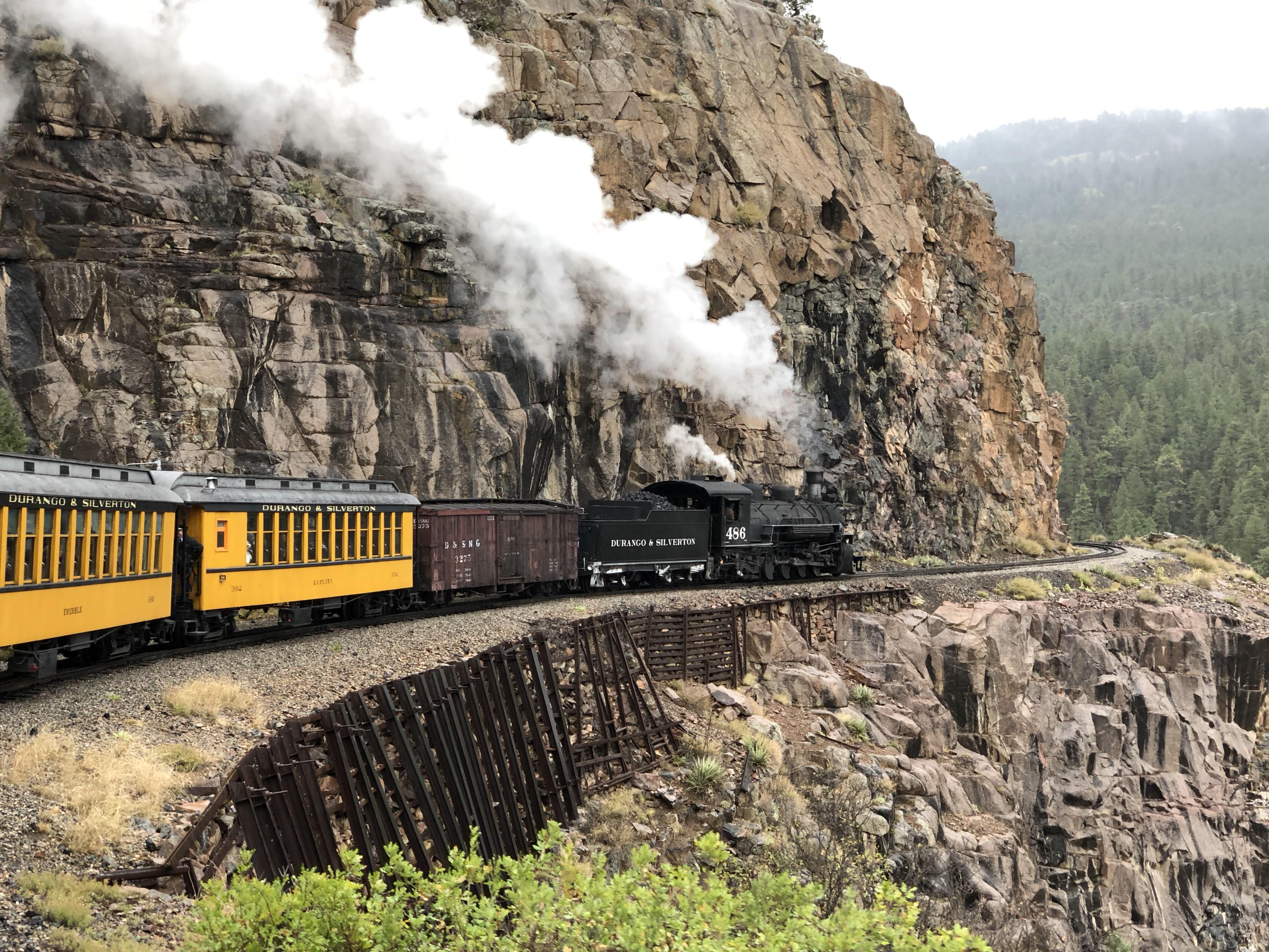 Another shot of the Durango & Silverton Narrow Gauge coal train during my trip in October. Such