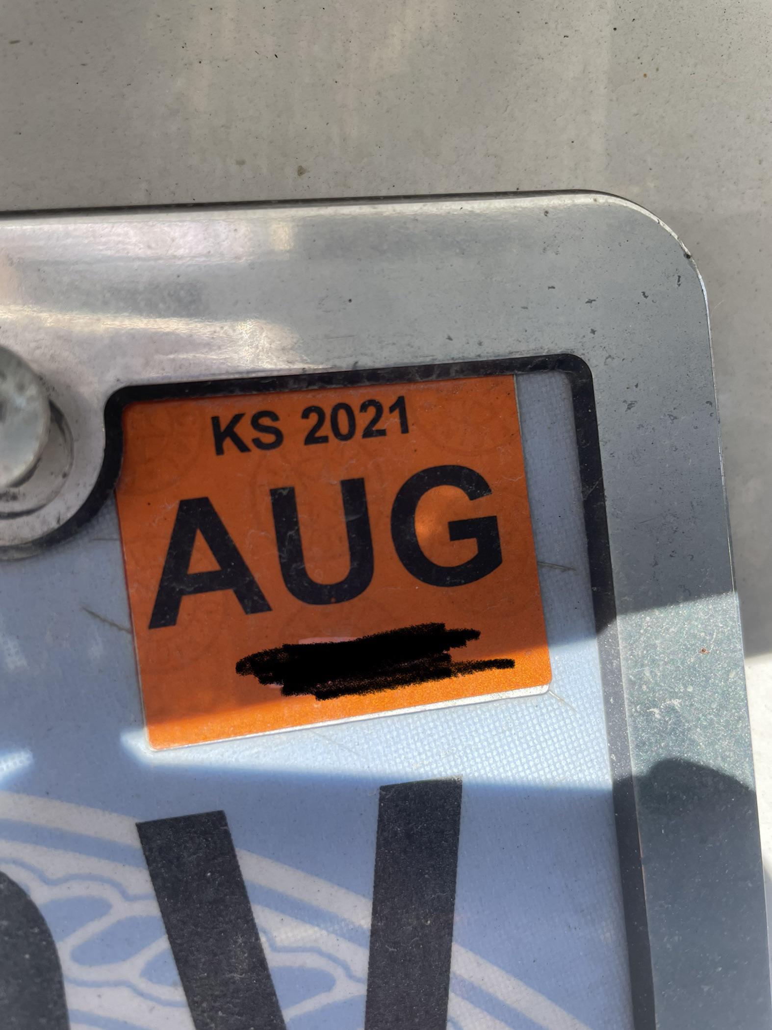 Exposing my super expired special tag now that I’ve paid for my sins