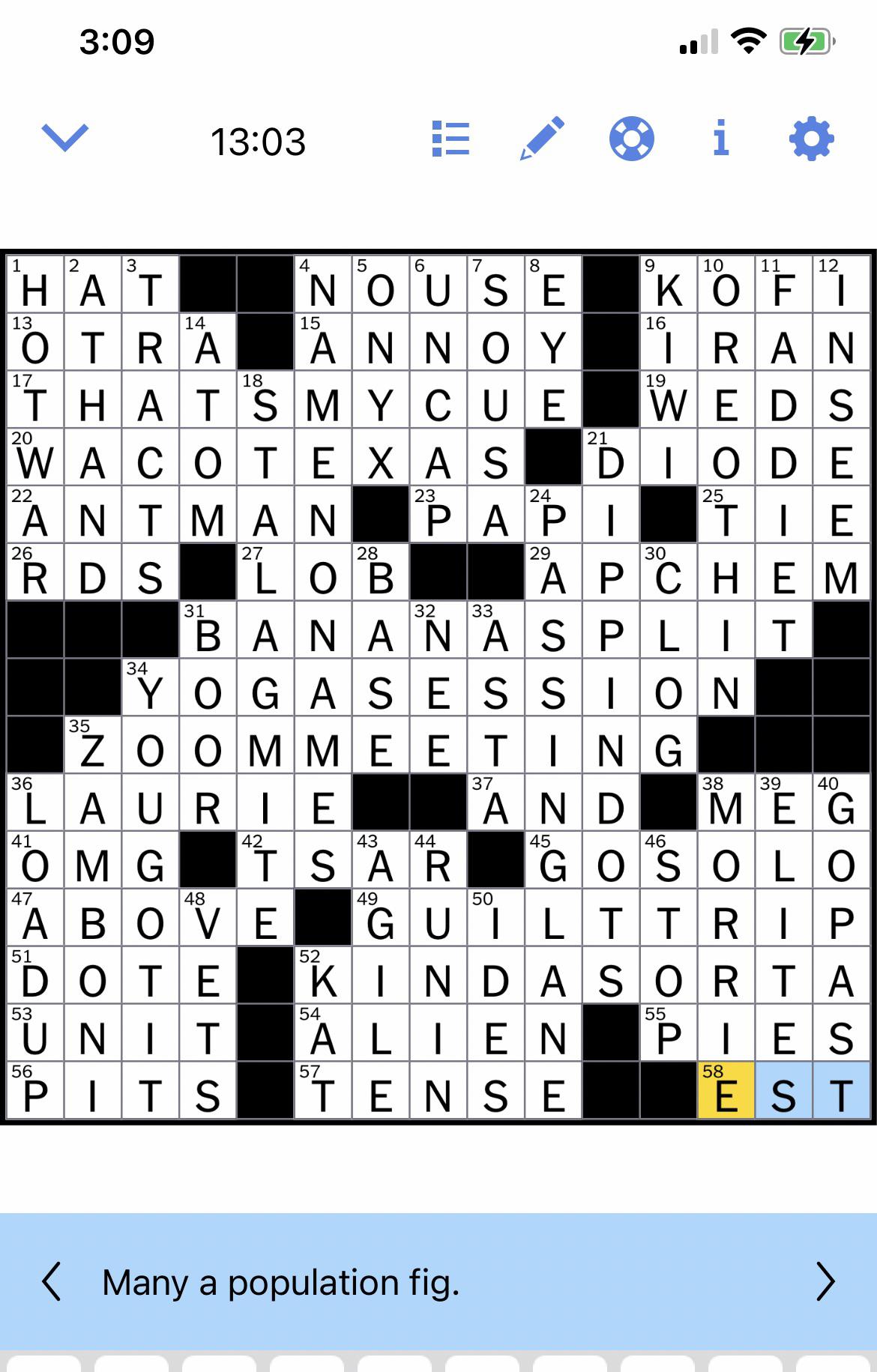 I’ve been staring at this forever and can’t find the typo. Can someone find it?? r/crossword