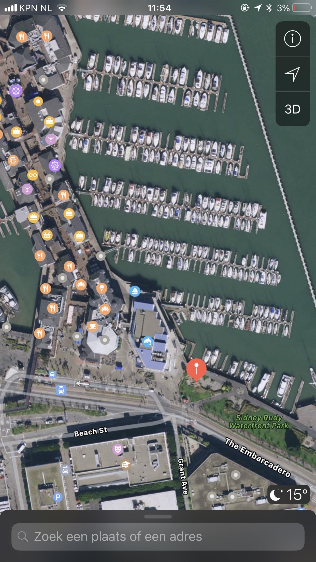 Spinda quest San Francisco, on the “Sidney Rudy Waterfront Park” stop