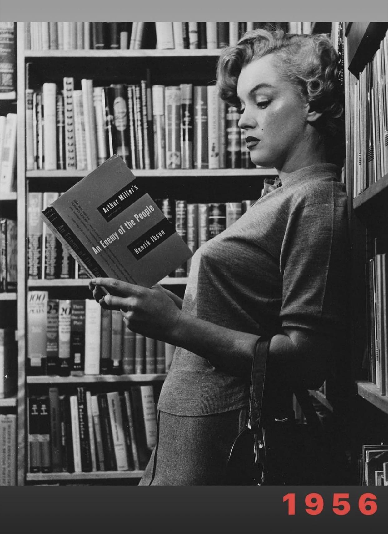 Marilyn Monroe reading his then Husband Arthur Miller's adapted Ibsen's