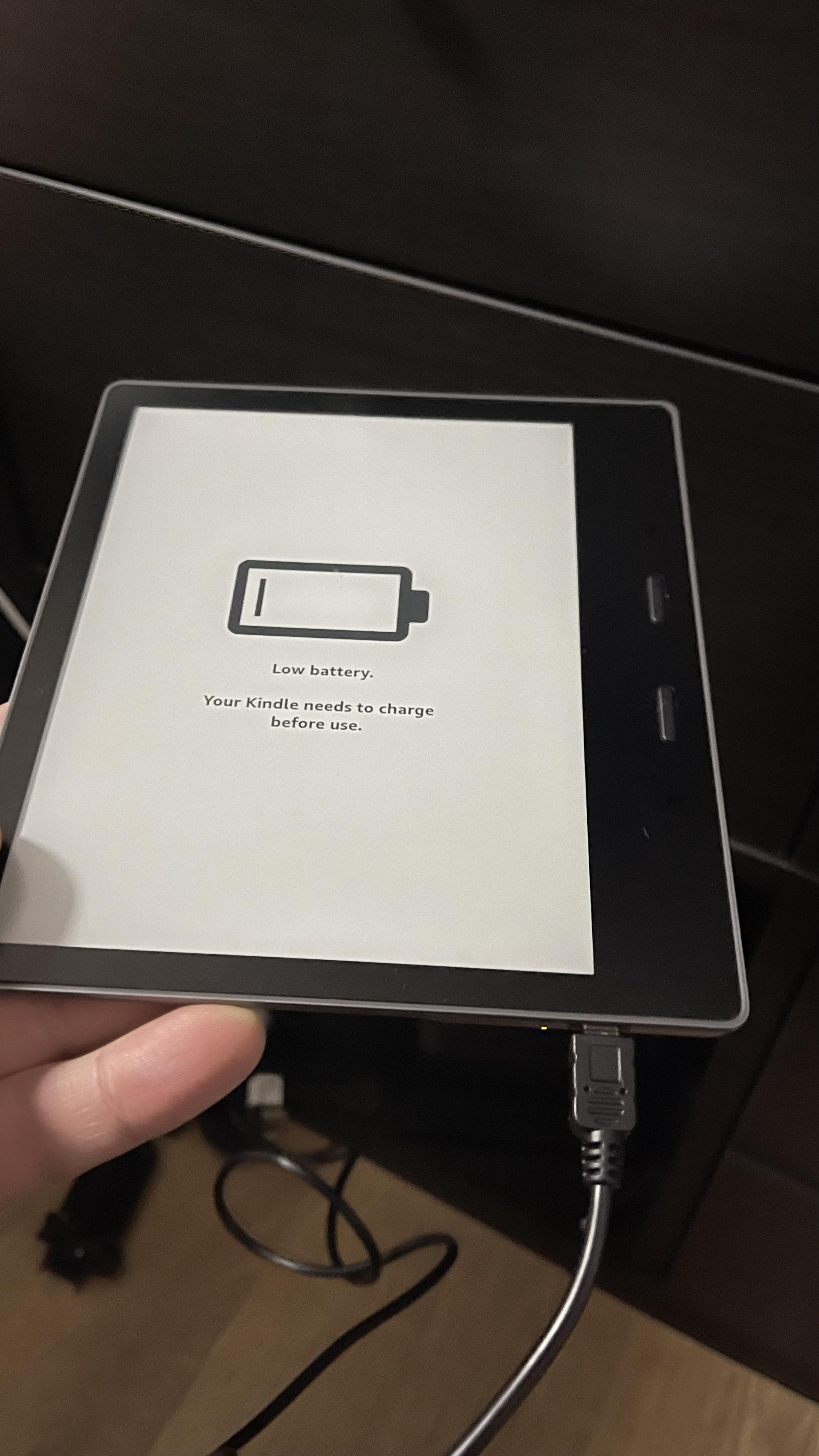 Kindle not charging. Stuck at this, tried several cords. Pls advise