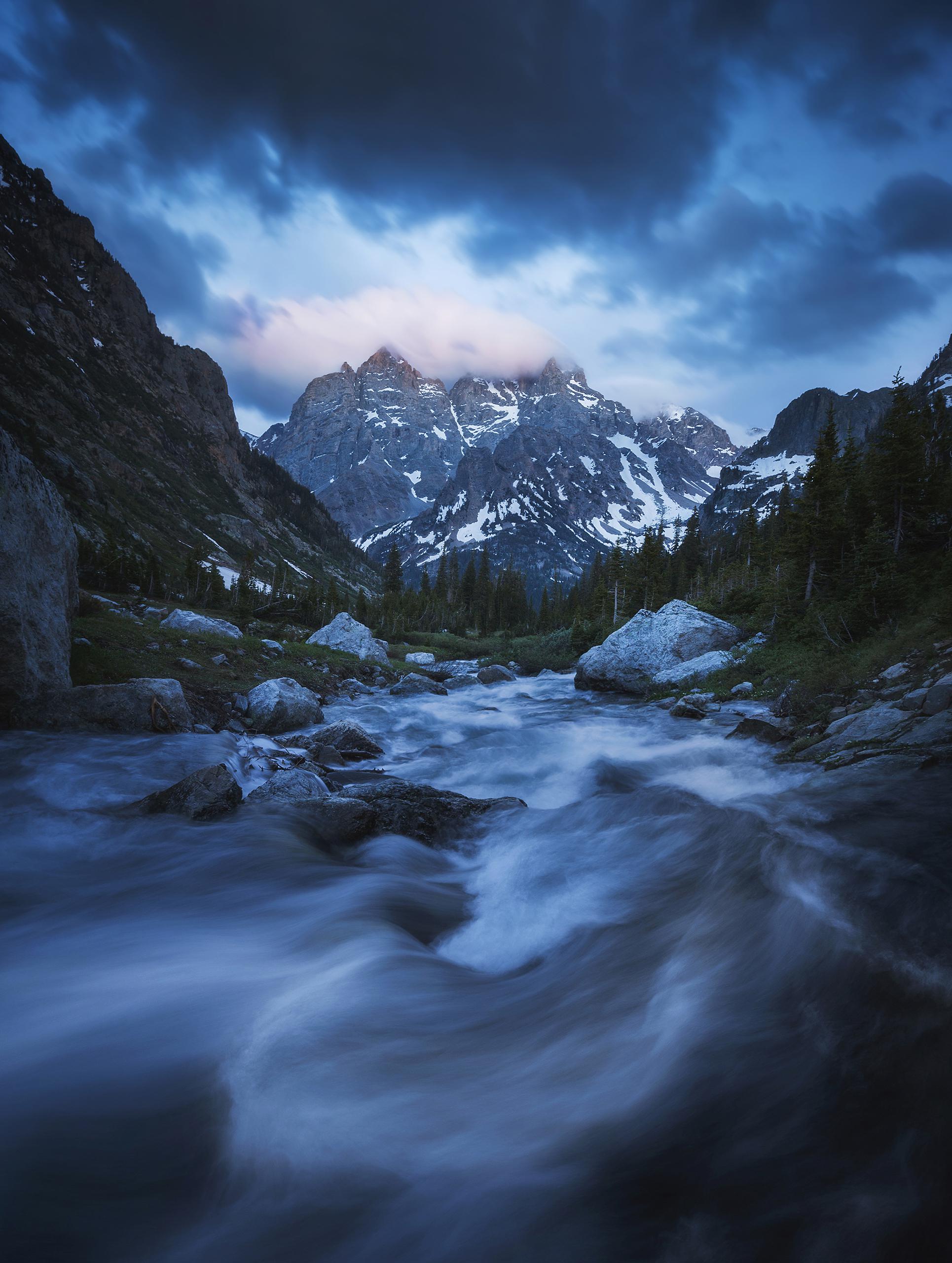 The Tetons after a thunderstorm. From a recent backpacking trip [OC